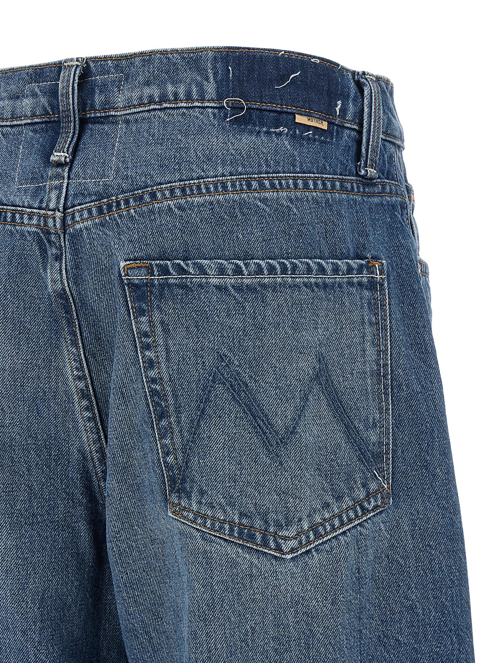 Mother Denim Blaue Baumwolljeans im Relaxed Fit