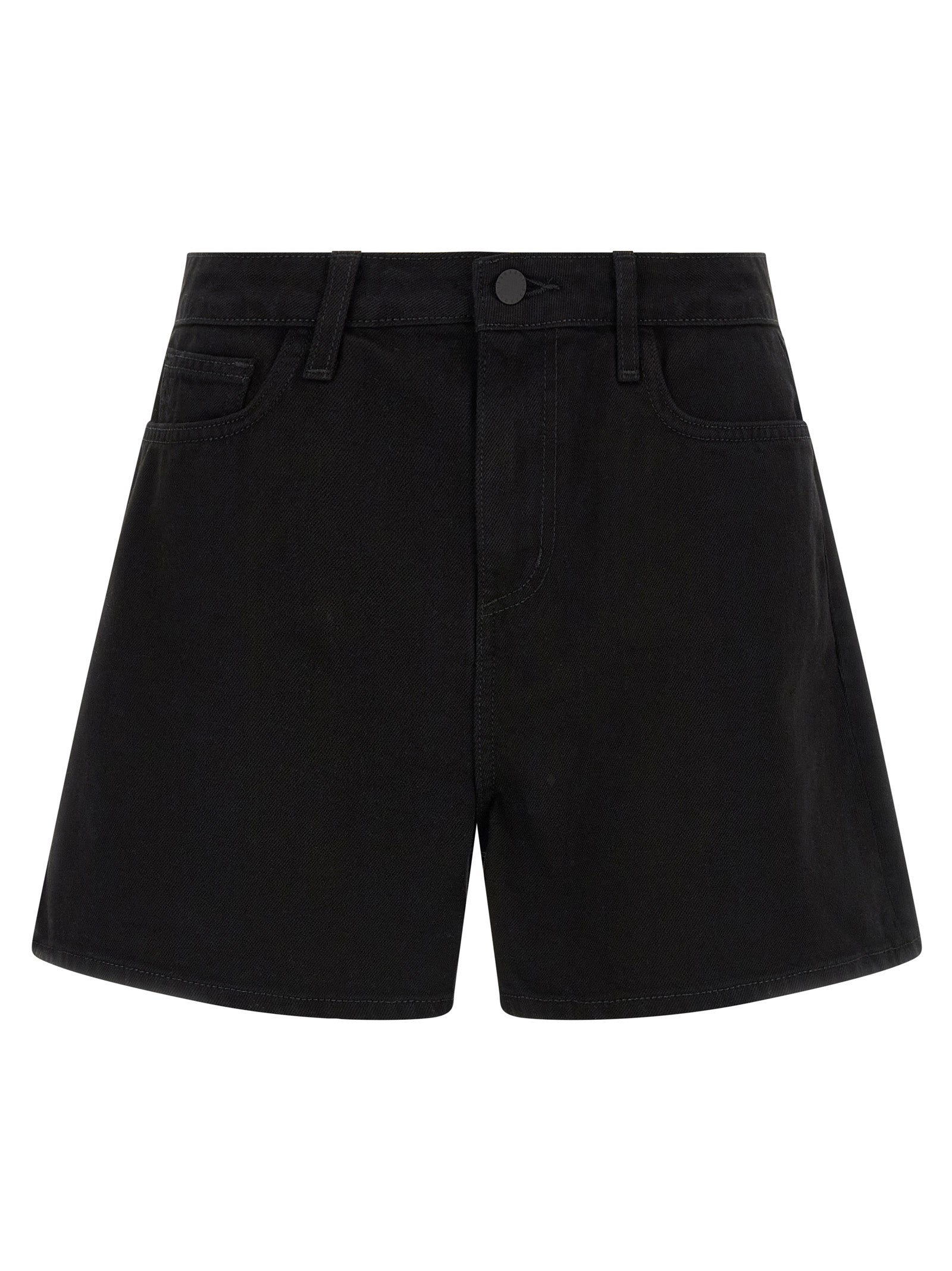 L'Agence Schwarze Baumwoll-Bermudashorts