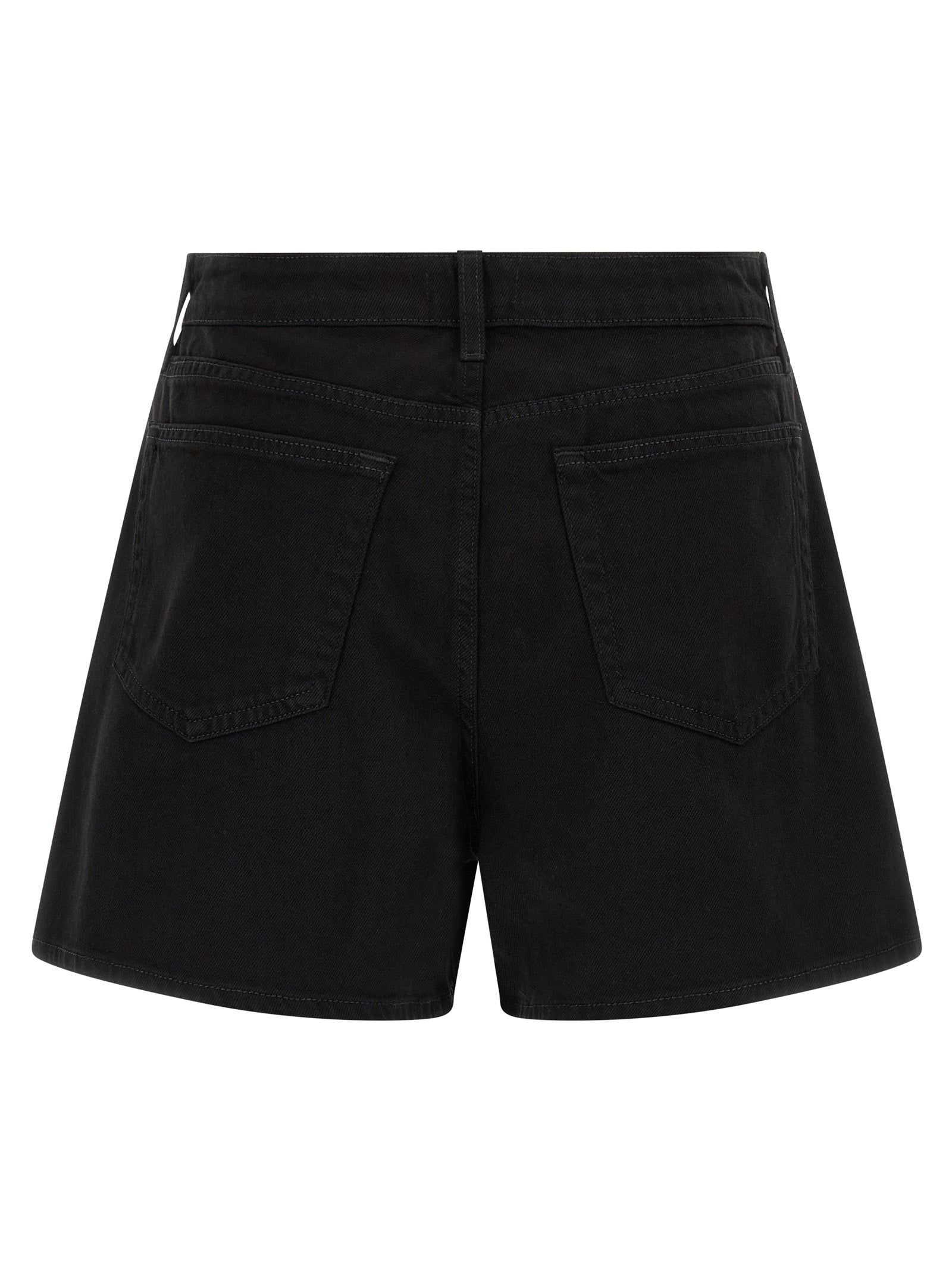 L'Agence Schwarze Baumwoll-Bermudashorts