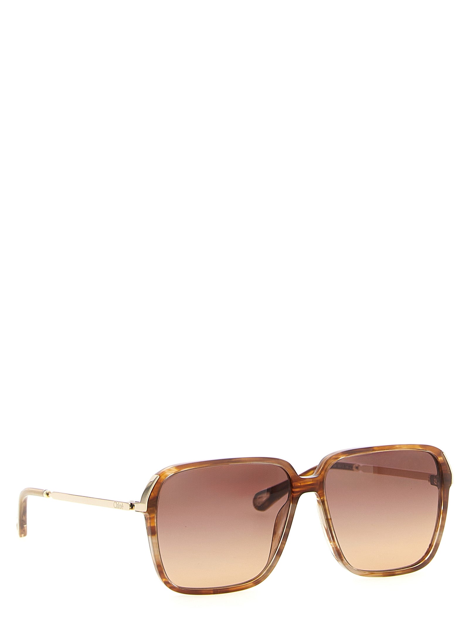 Chloé Braune Sonnenbrille aus Acetat