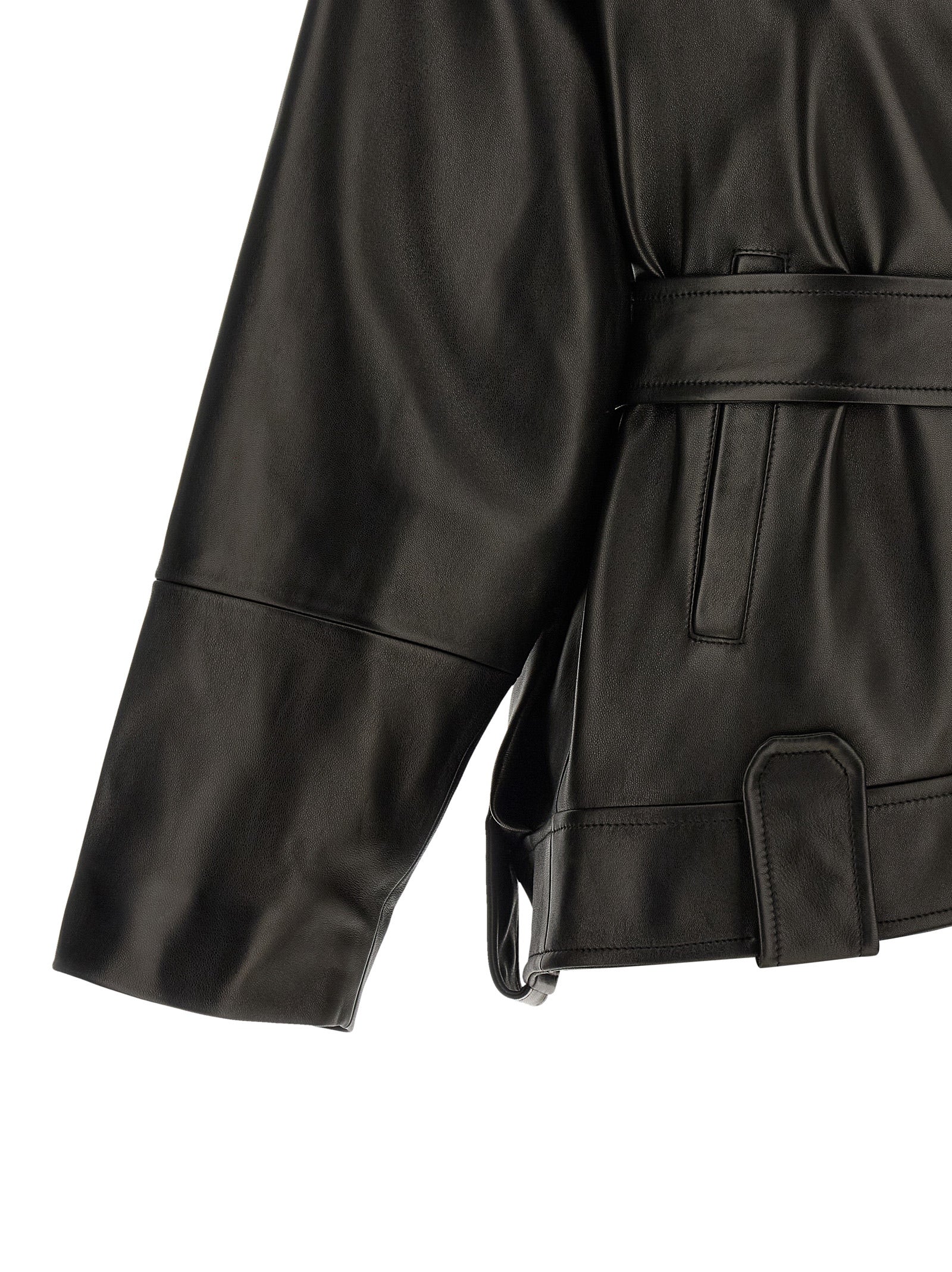 Khaite Schwarze Lammlederjacke
