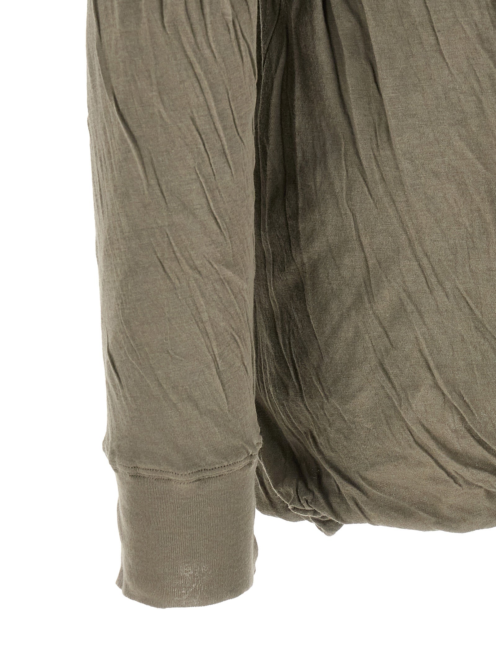 Rick Owens Graues Baumwoll-T-Shirt