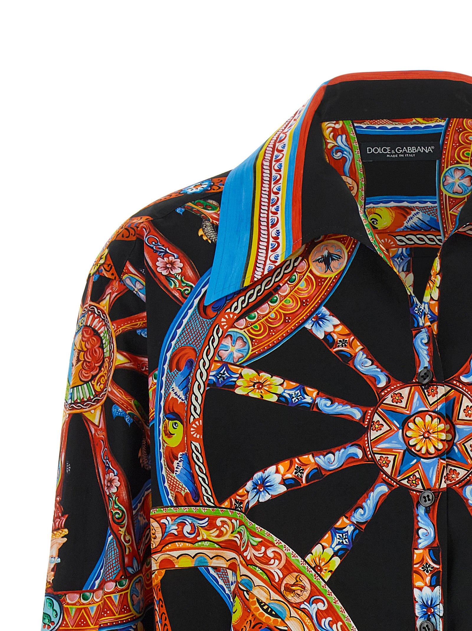 Dolce & Gabbana Mehrfarbige Baumwollbluse