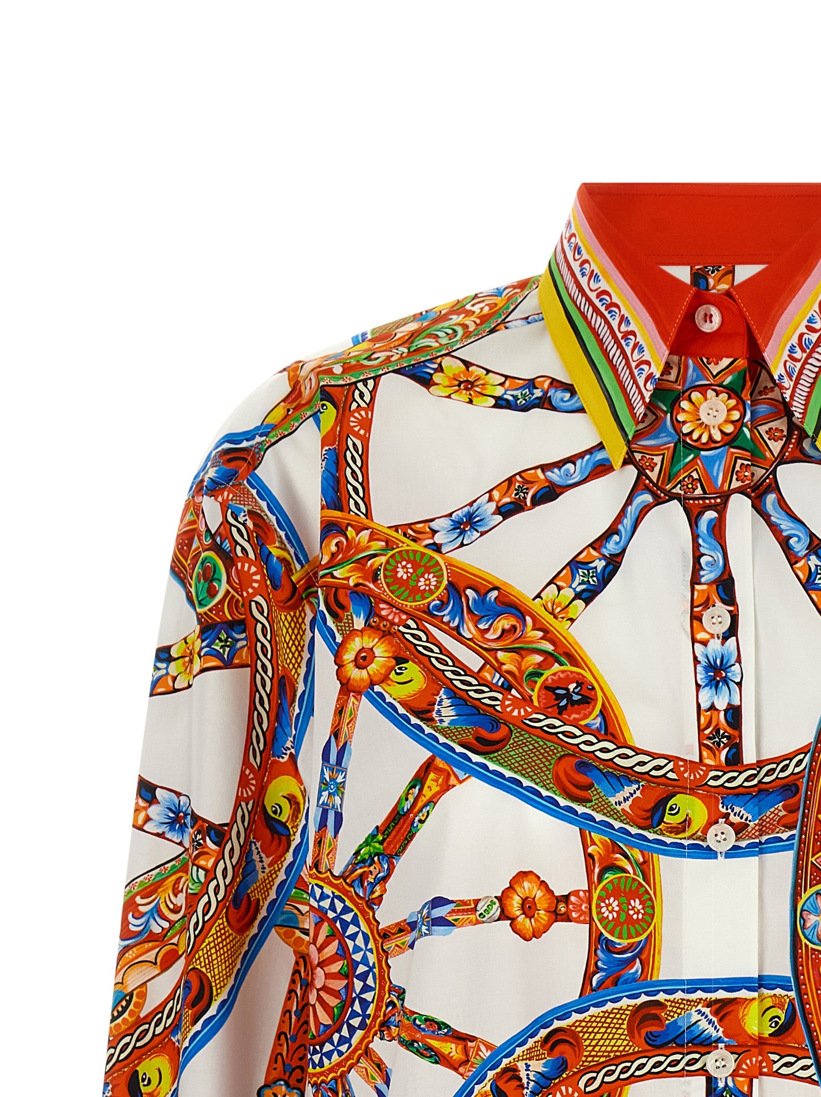 Dolce & Gabbana Mehrfarbige Baumwollbluse