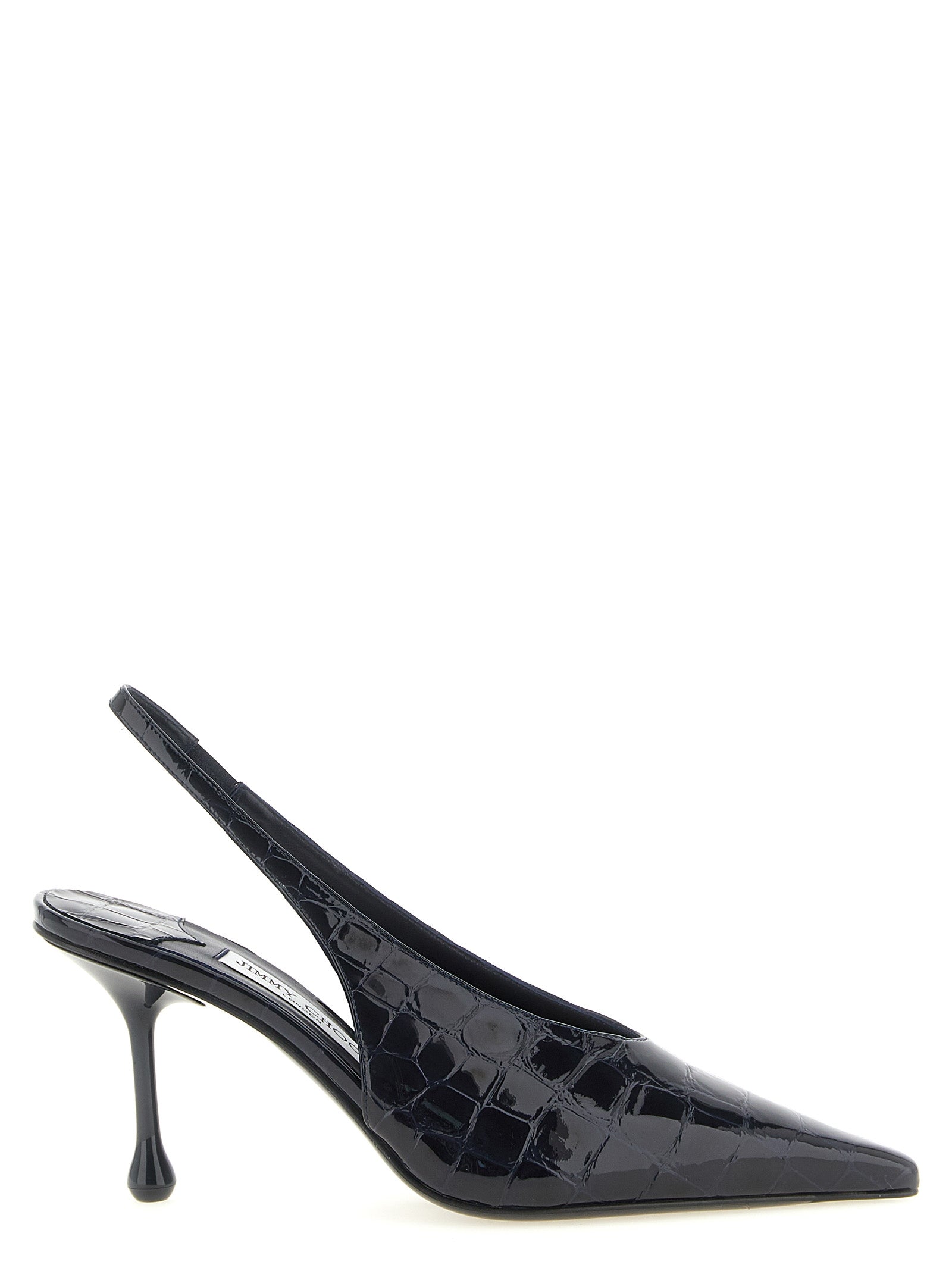 Jimmy Choo Blaue Leder Pumps mit hohem Absatz