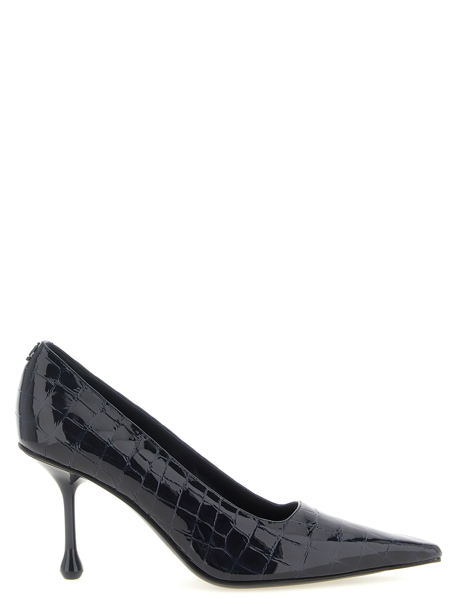 Jimmy Choo Blaue Leder Pumps mit hohem Absatz