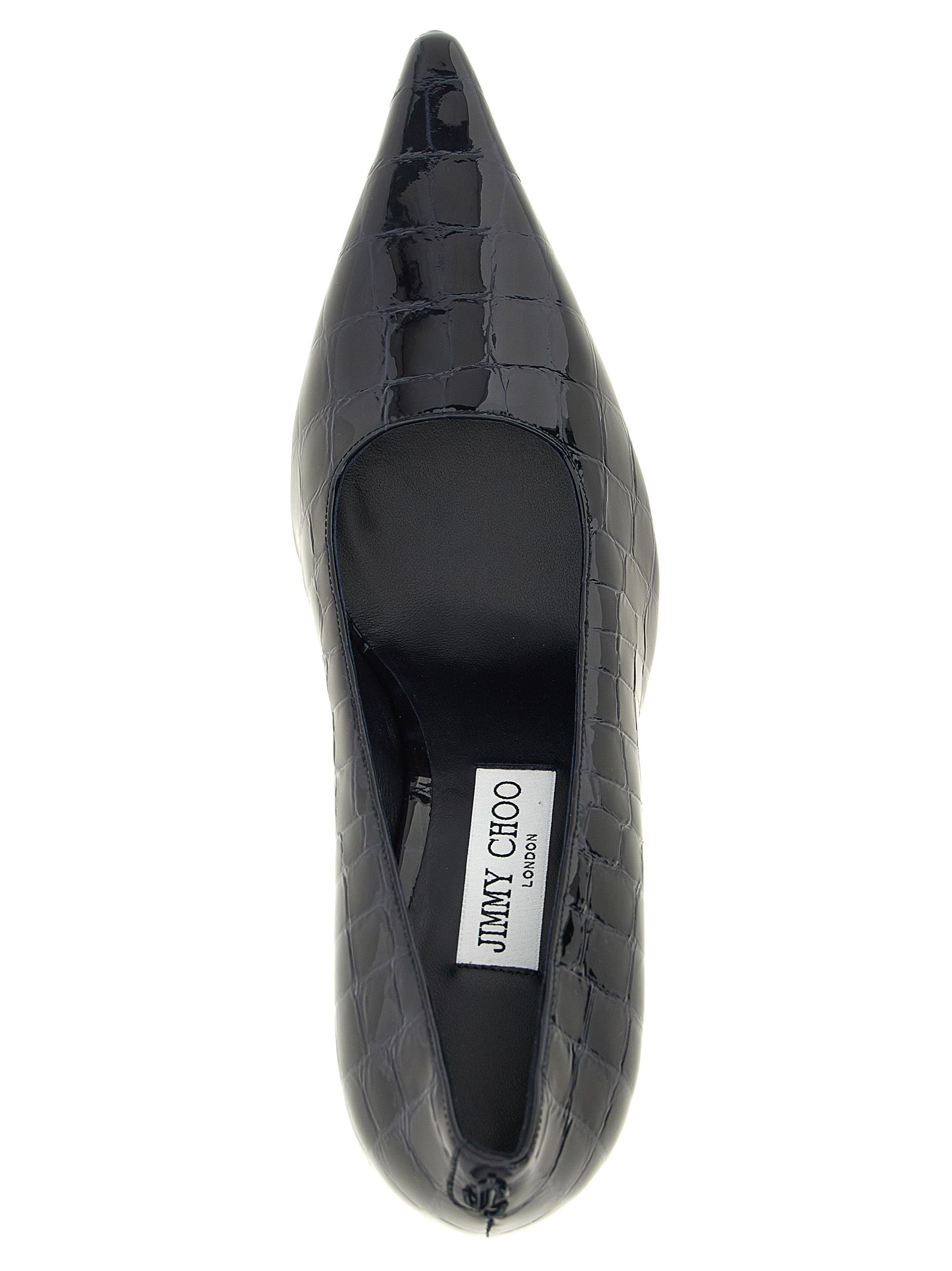 Jimmy Choo Blaue Leder Pumps mit hohem Absatz