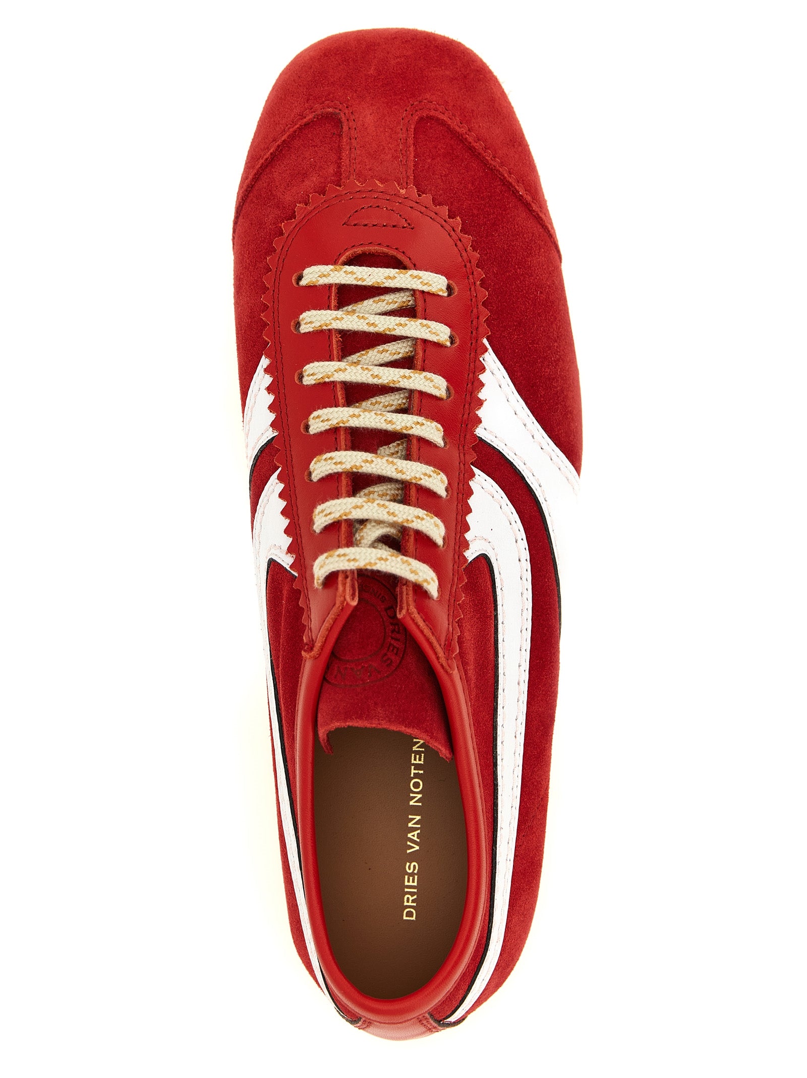 Dries Van Noten Bunte Sneaker aus Kalbsleder