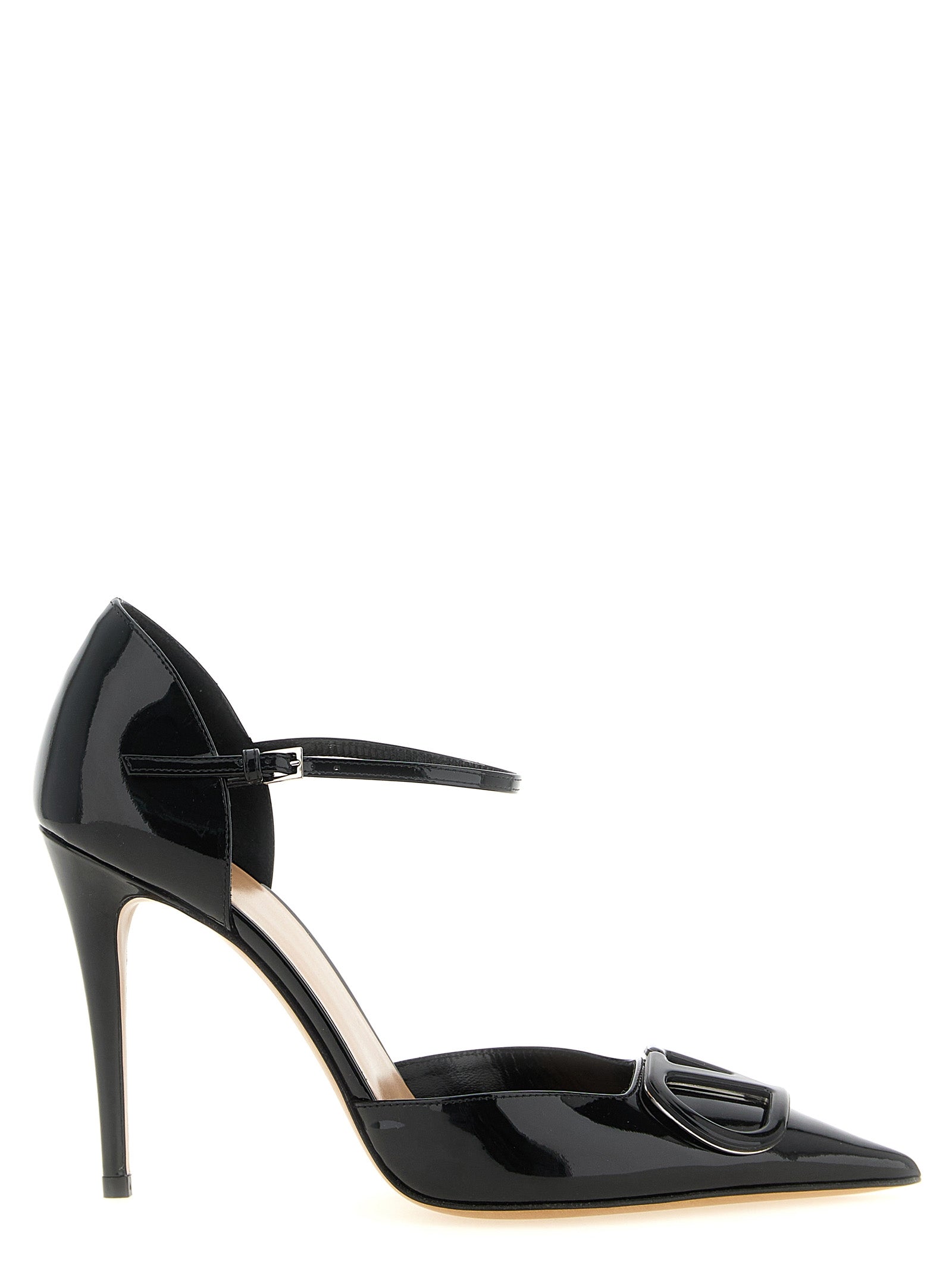Valentino Garavani Schwarze Pumps aus Kalbsleder mit hohem Absatz