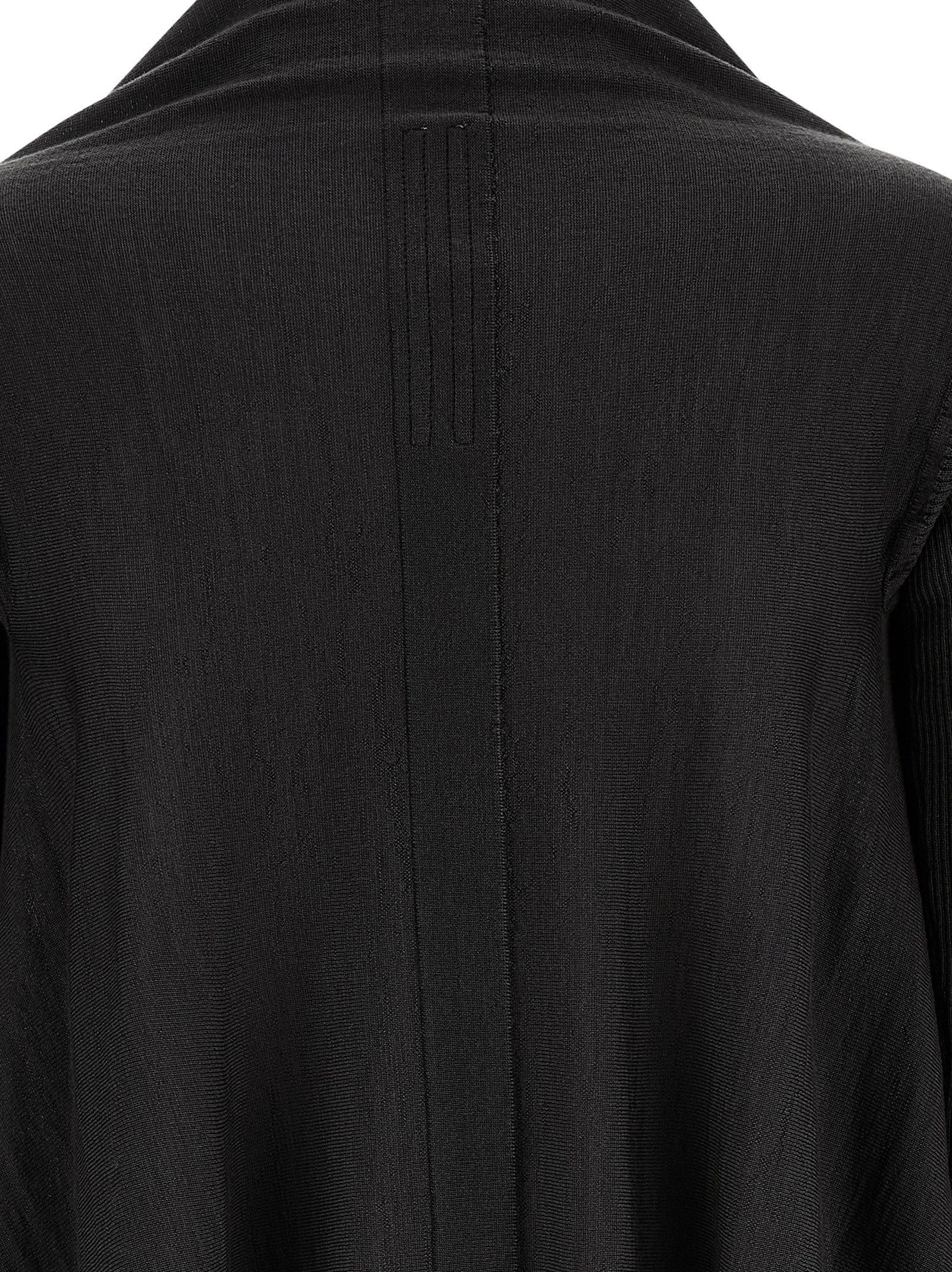 Rick Owens Schwarzer Baumwollcardigan