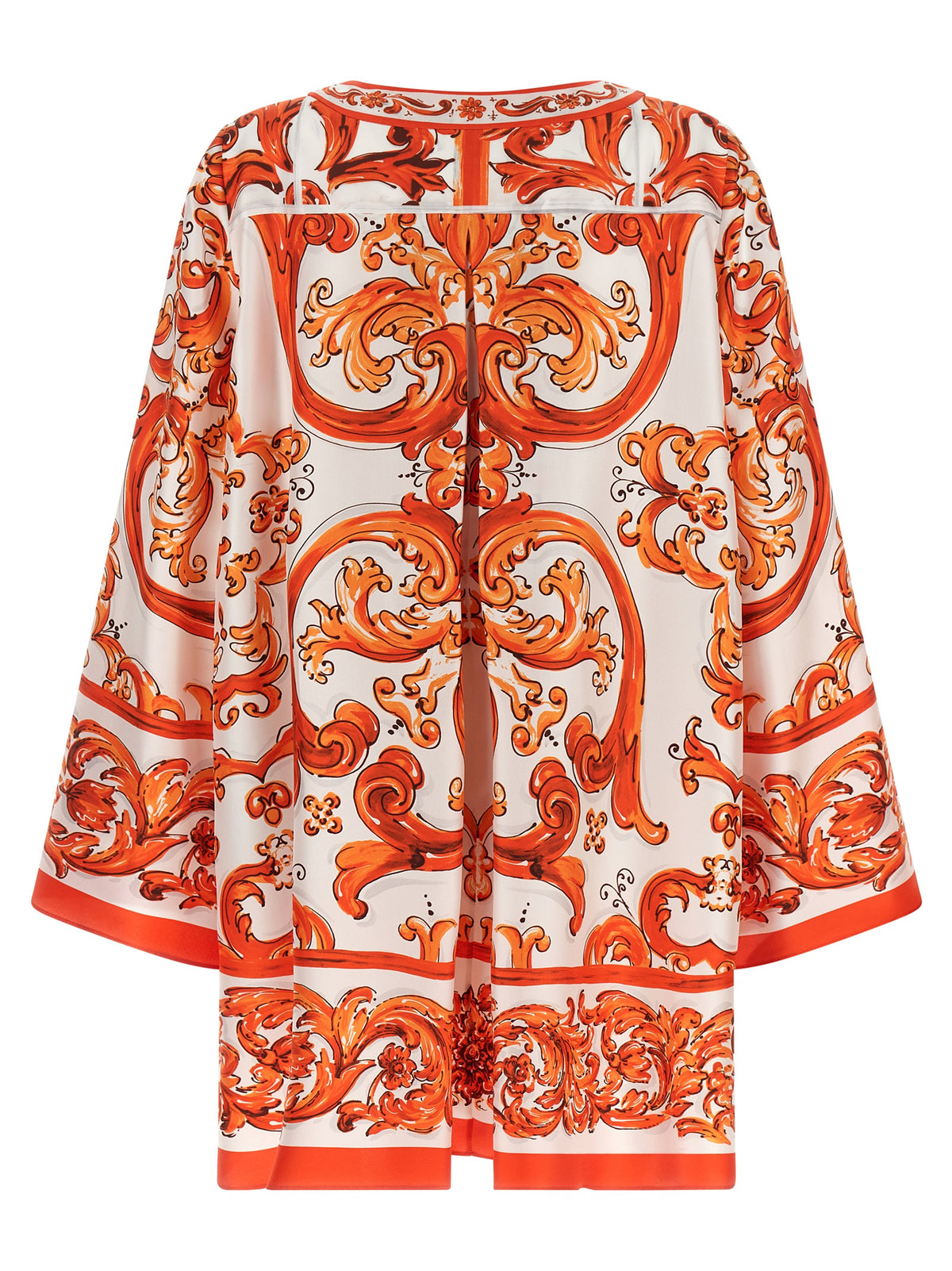 Dolce & Gabbana Orange Seiden-Minikleid