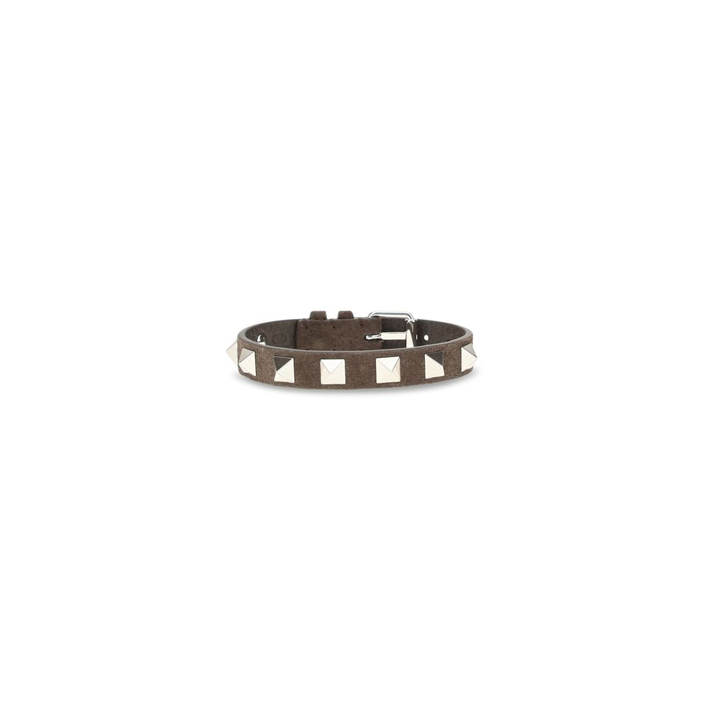 Valentino Garavani Braunes Kalbsleder-Armband Bos Taurus