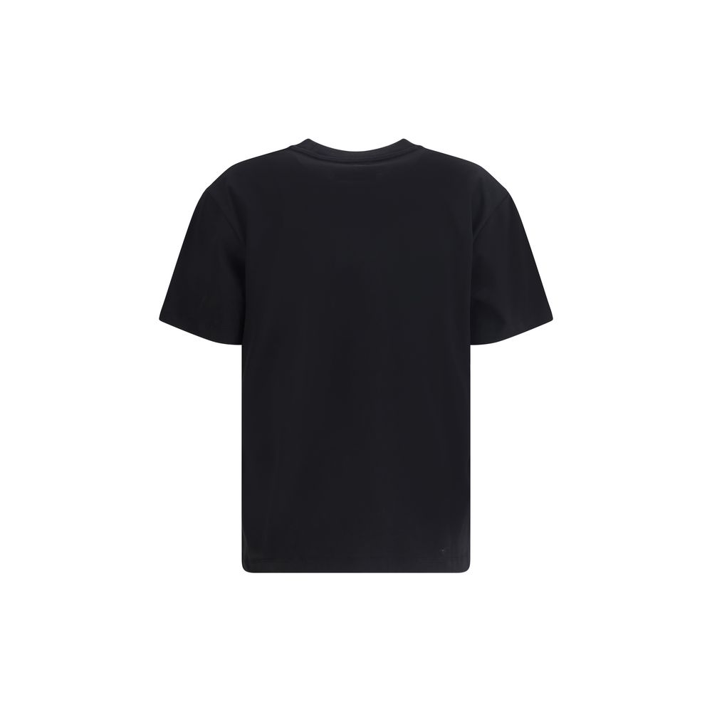 Ami Paris Schwarzes Baumwoll-T-Shirt
