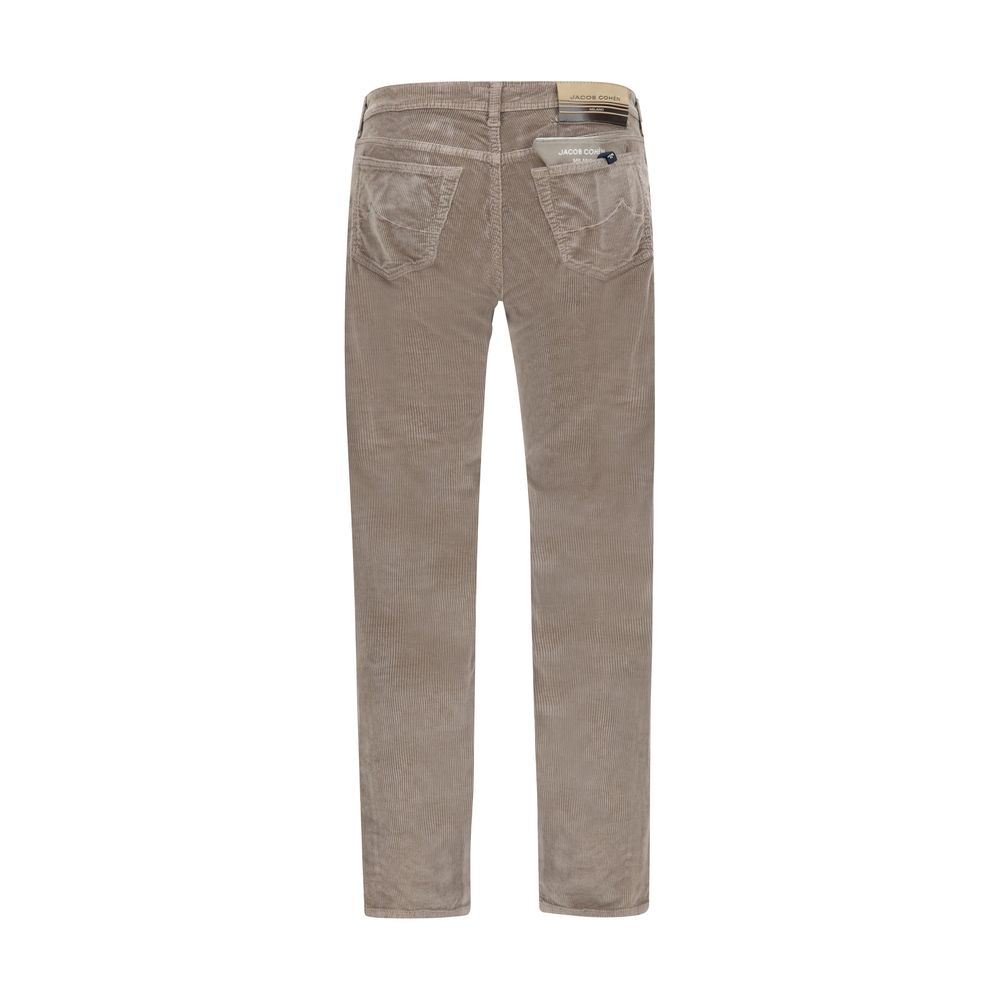 Jacob Cohen Braune Baumwoll-Freizeithose