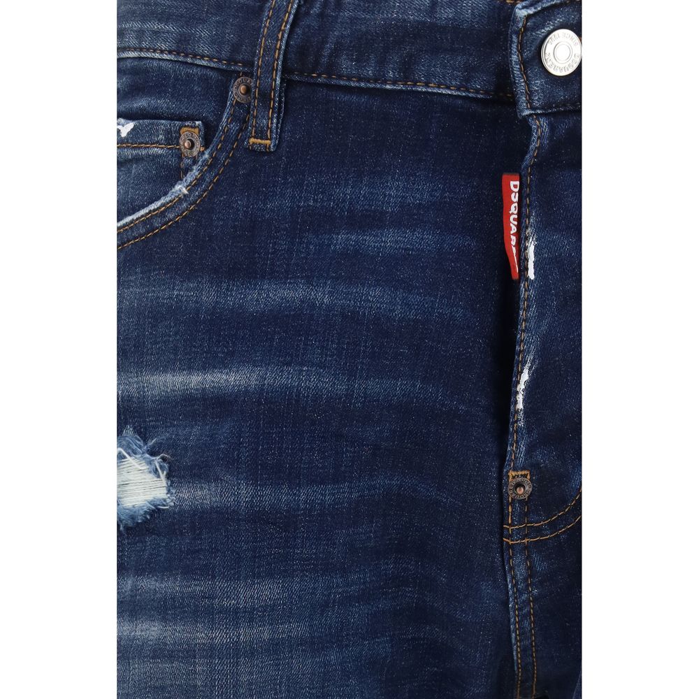 Dsquared² Blaue Baumwoll-Bermudashorts