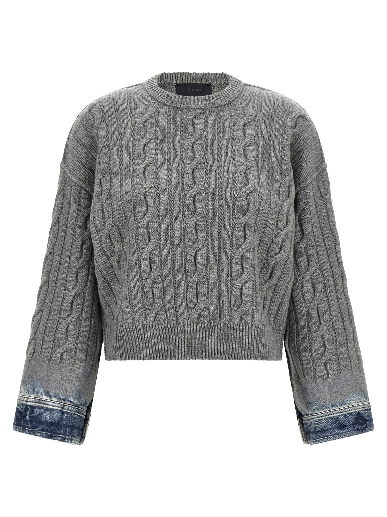 Haikure Grauer Baumwollcardigan