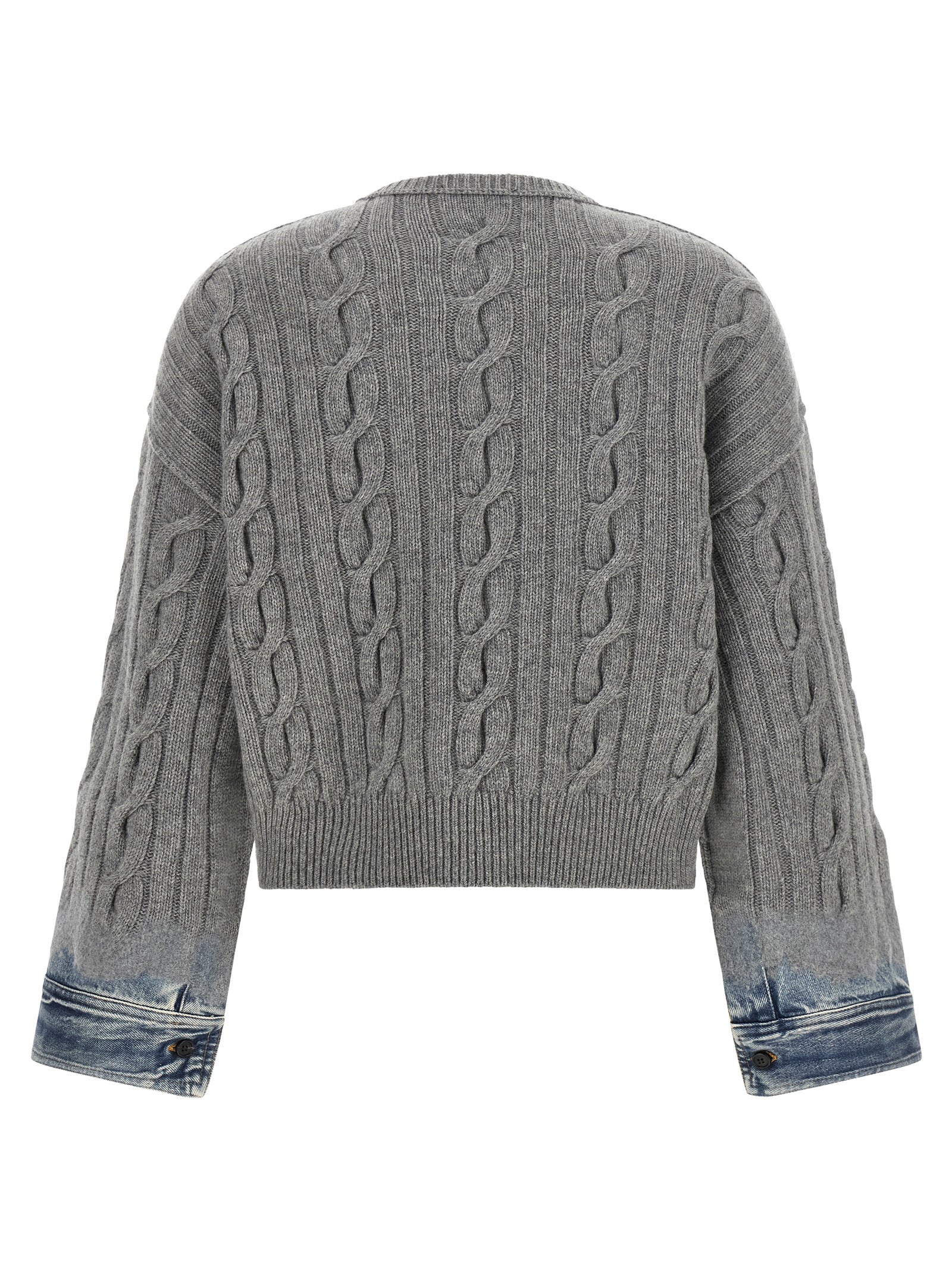Haikure Grauer Baumwollcardigan