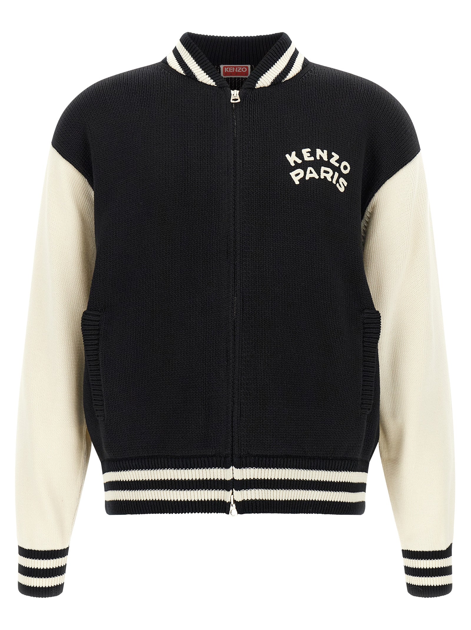 Kenzo Baumwoll-Cardigan in Zweifarbenoptik