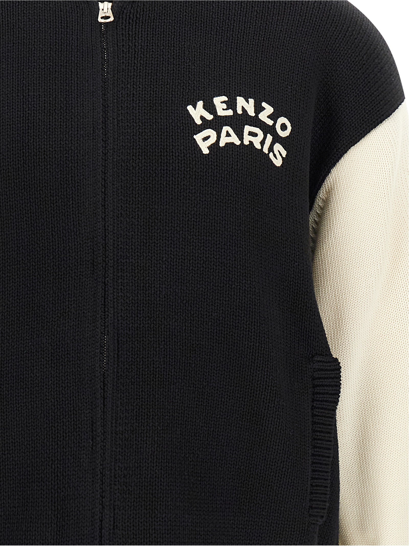 Kenzo Baumwoll-Cardigan in Zweifarbenoptik