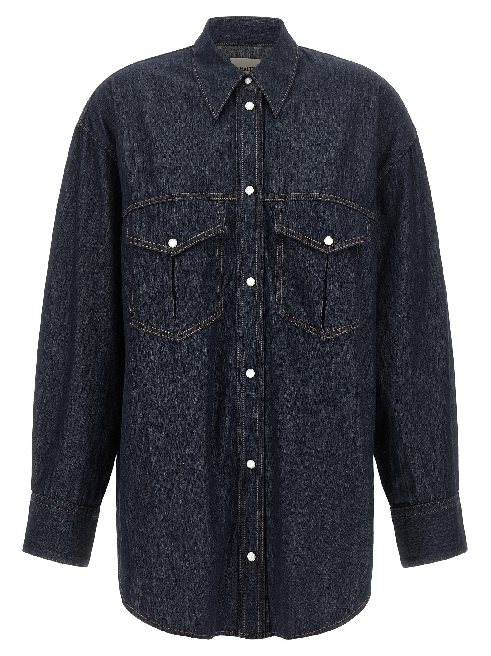 Khaite Blaue Baumwollbluse