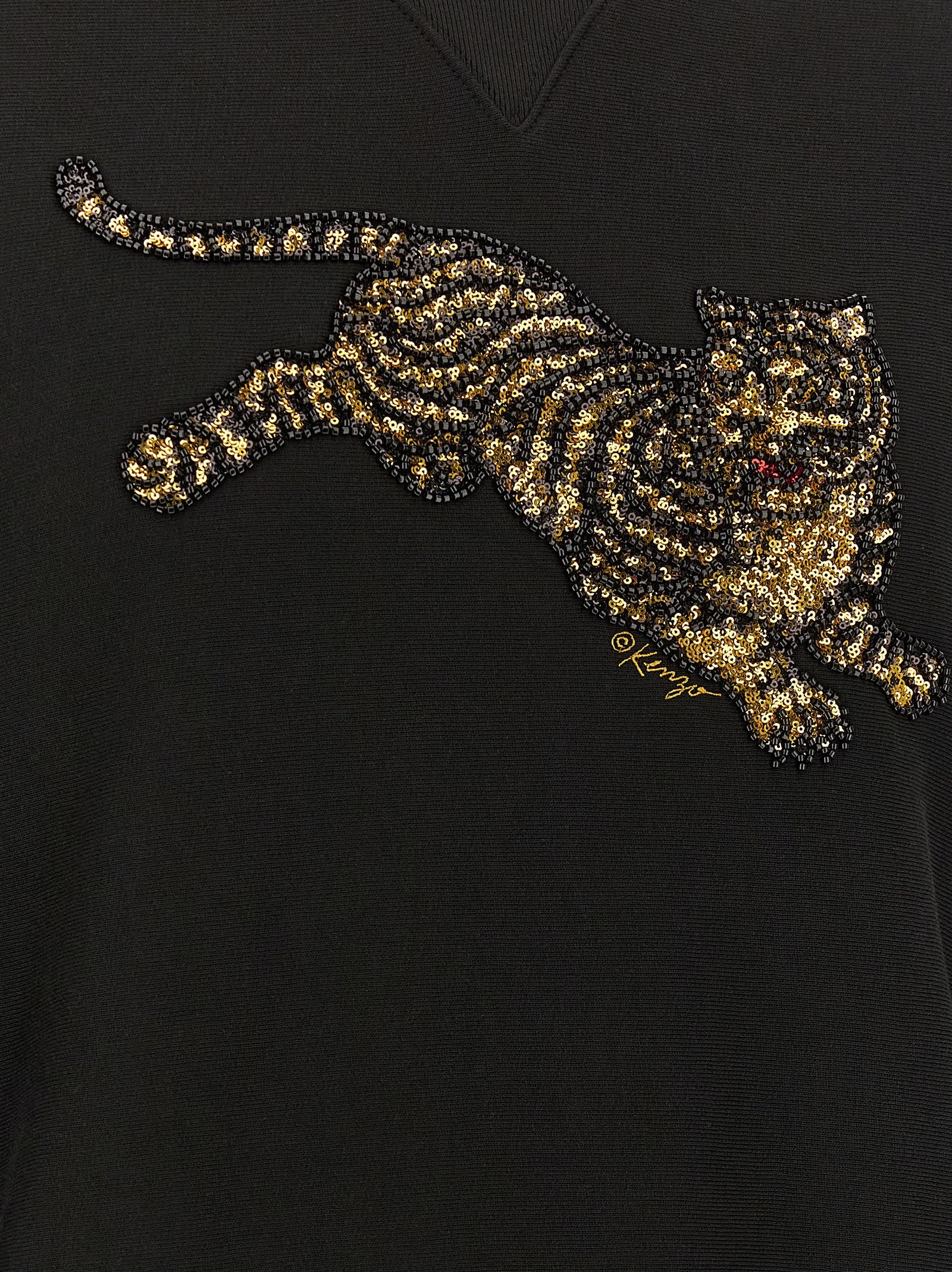 Kenzo Schwarzer Baumwoll-Sweatshirt