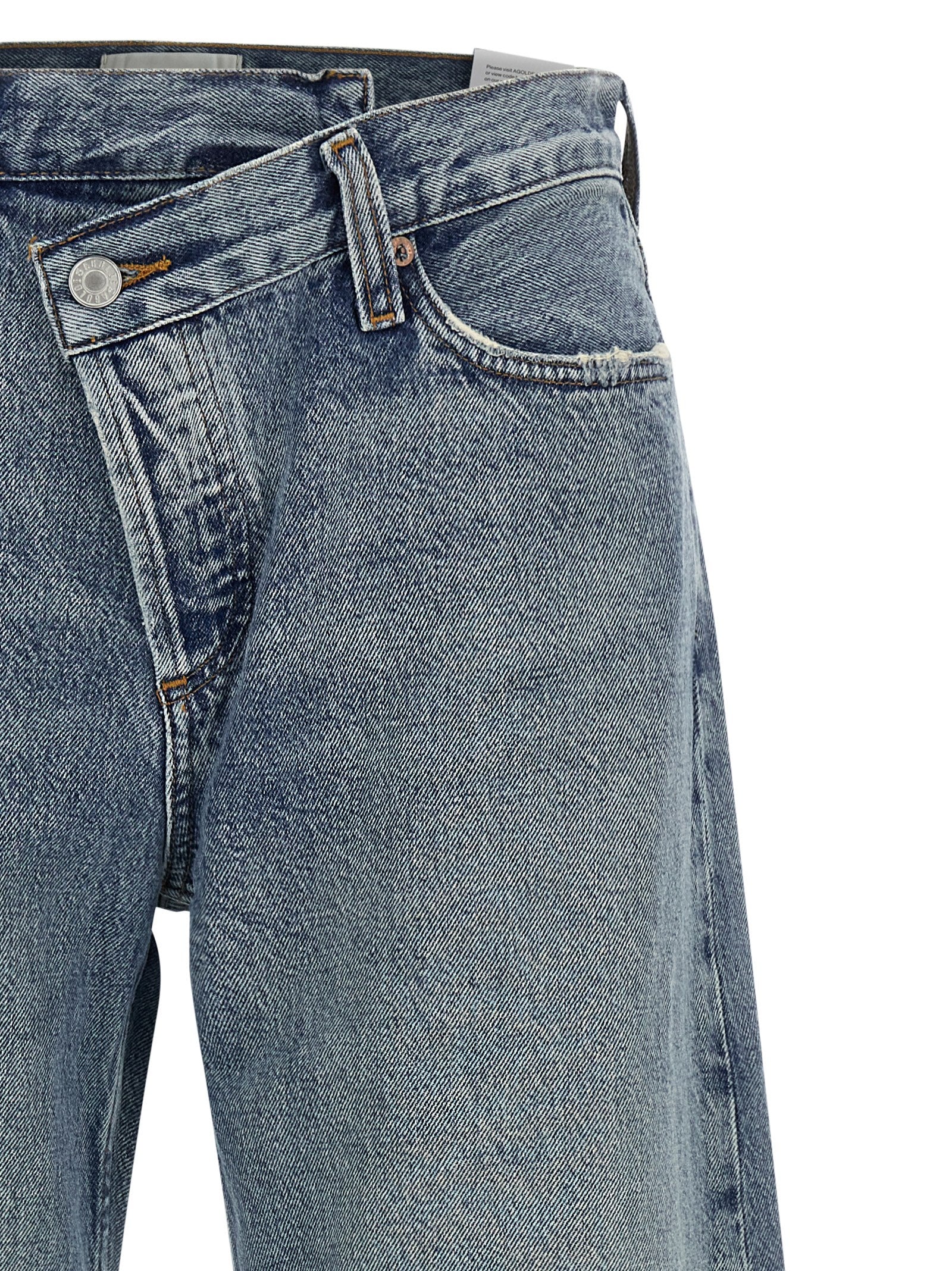 Agolde Blaue Baumwolljeans im Relaxed Fit