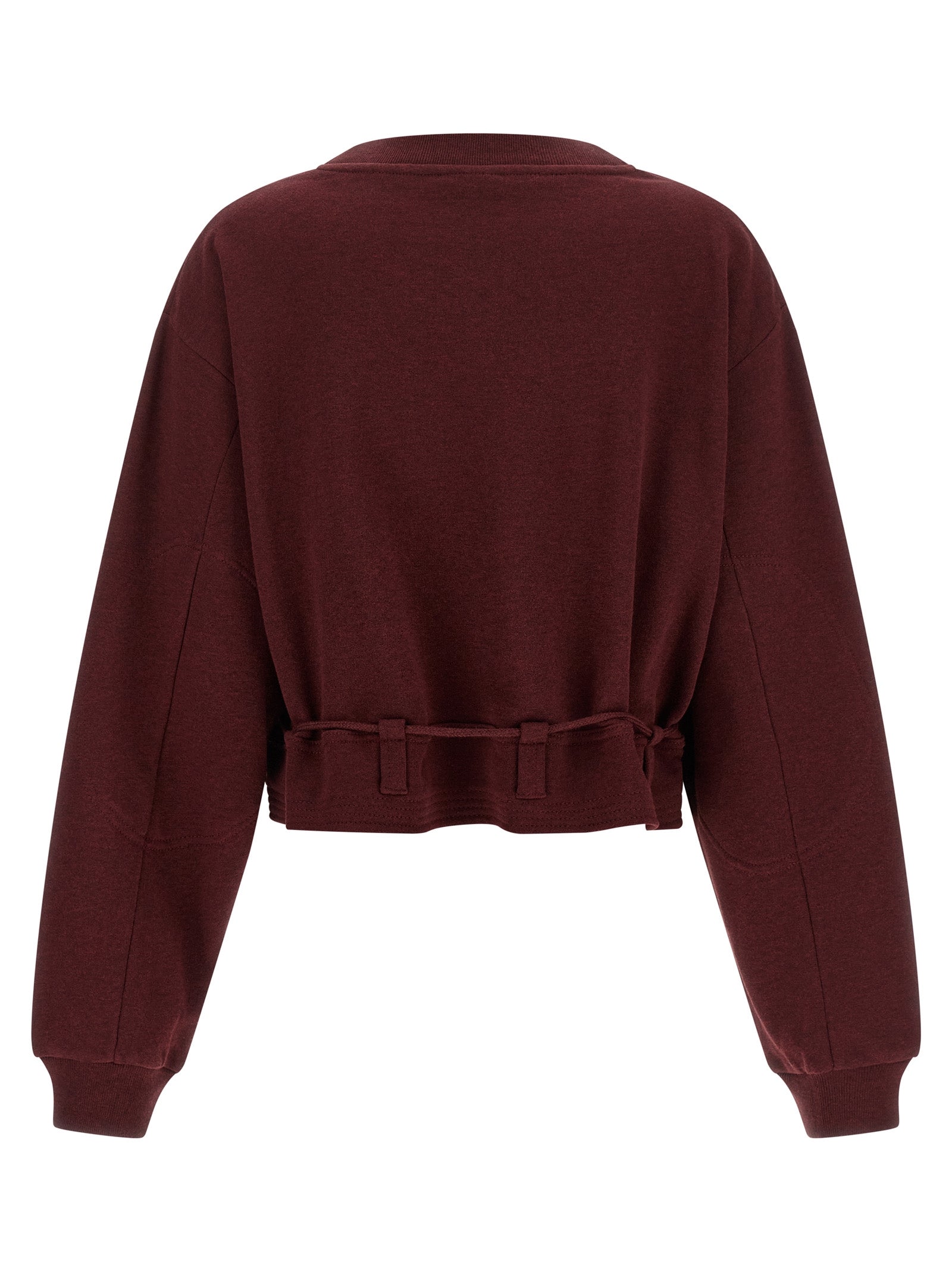 Dries Van Noten Sweatshirt aus Baumwolle in Bordeaux