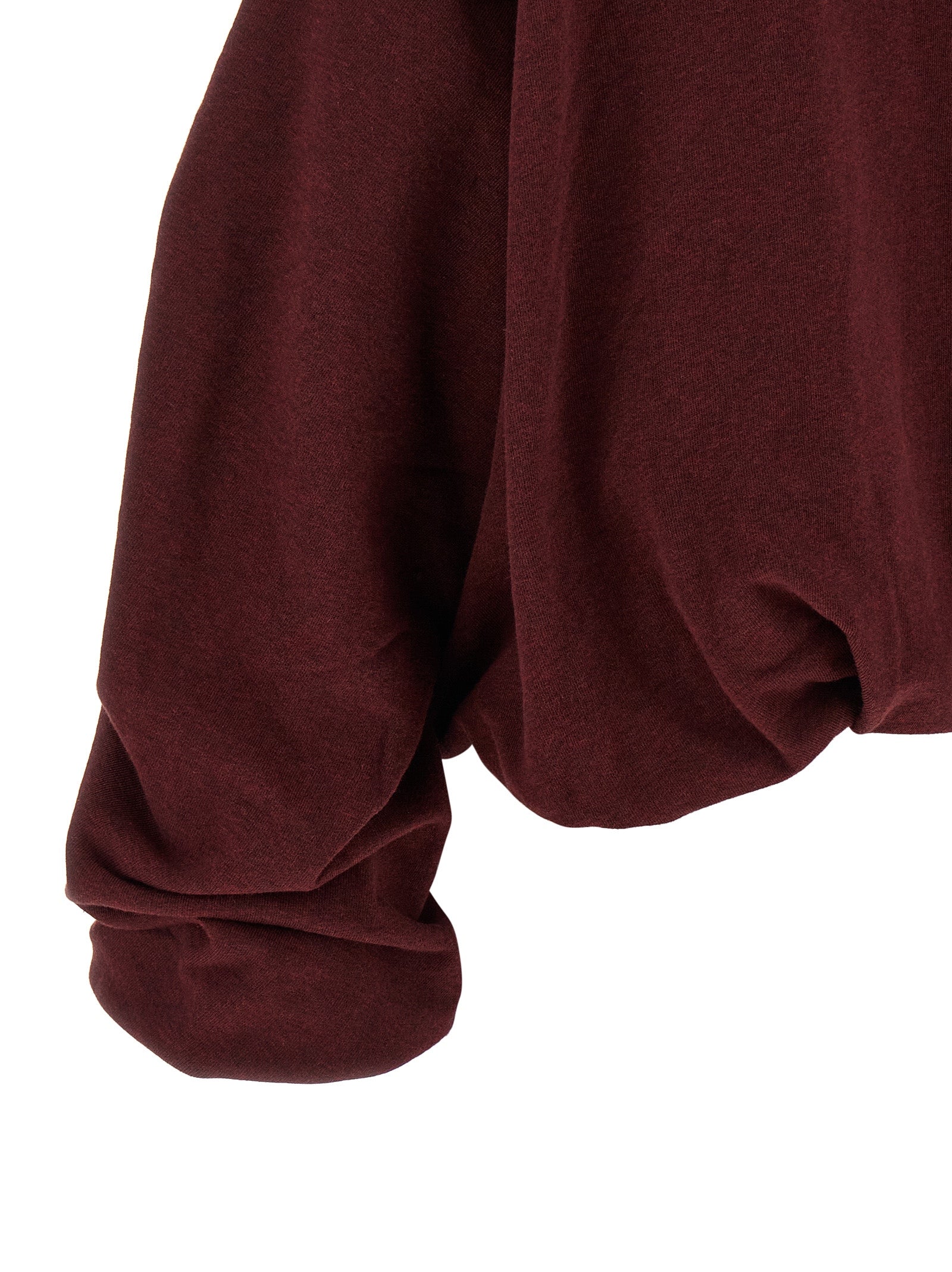 Dries Van Noten Kapuzenpullover aus Baumwolle in Bordeaux