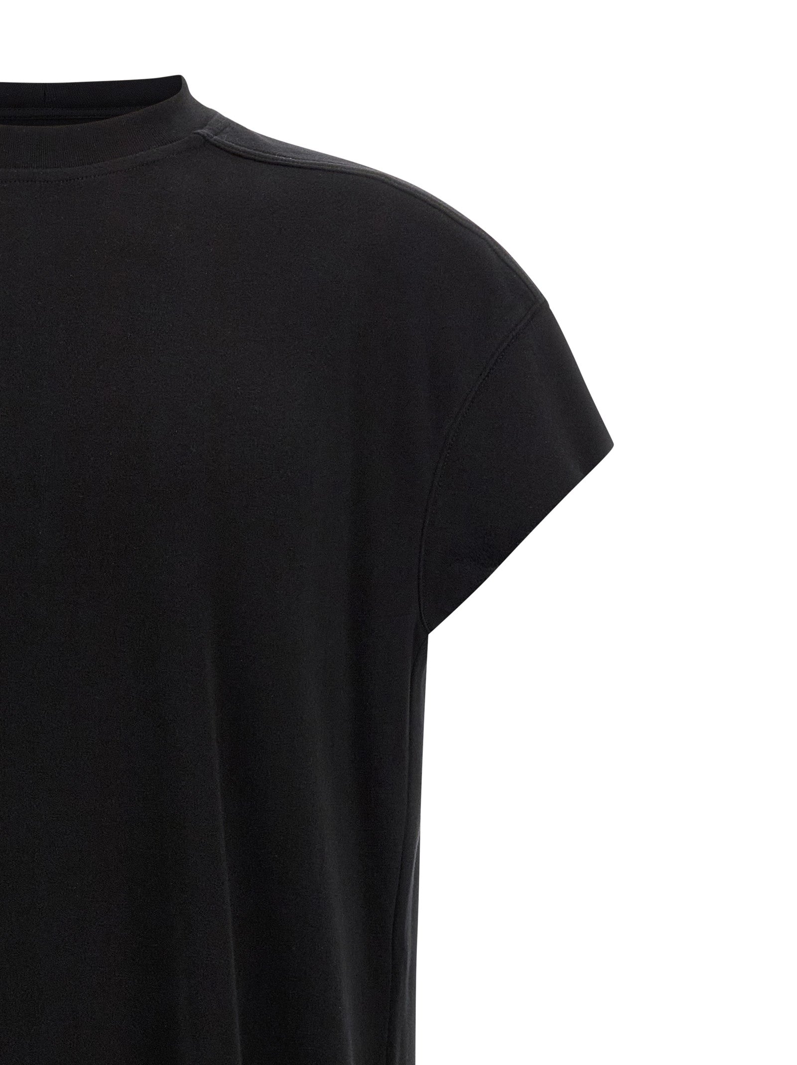Rick Owens Schwarzes Baumwoll-T-Shirt