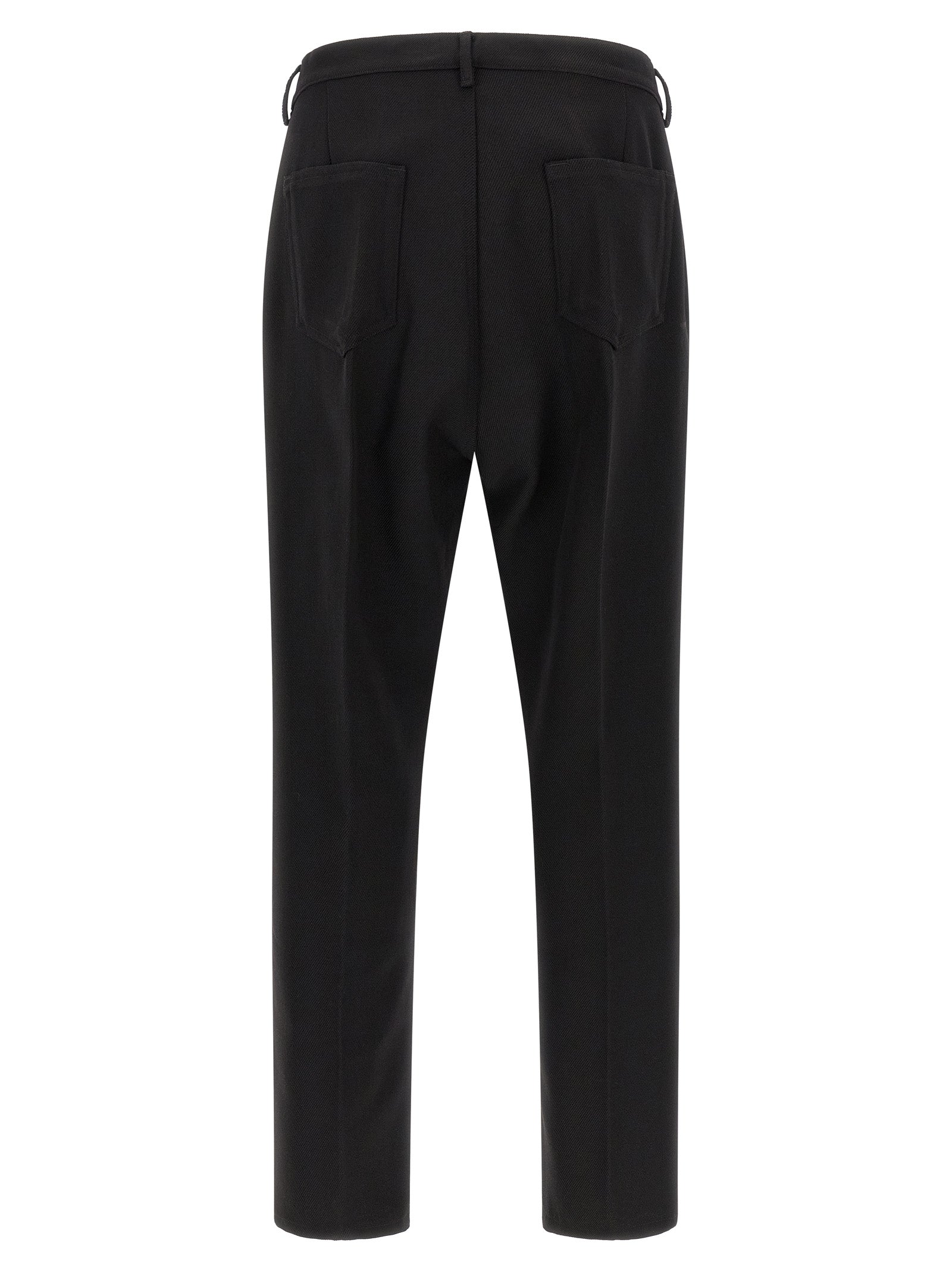Rick Owens Schwarze Baumwoll-Freizeithose