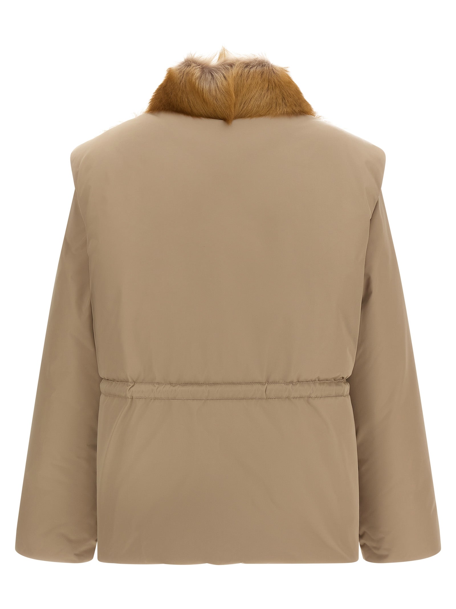 Moncler Beige Polyester Ärmellose Jacke