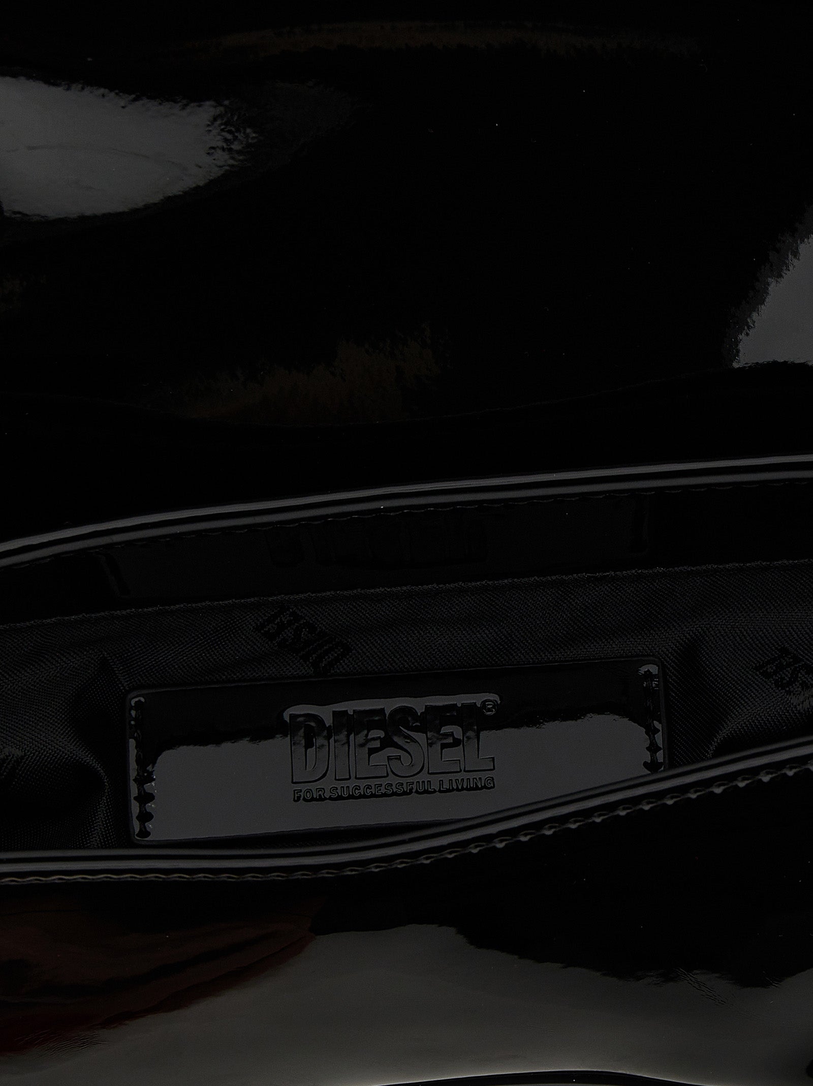Diesel Schwarze Schultertasche aus Polyethylen