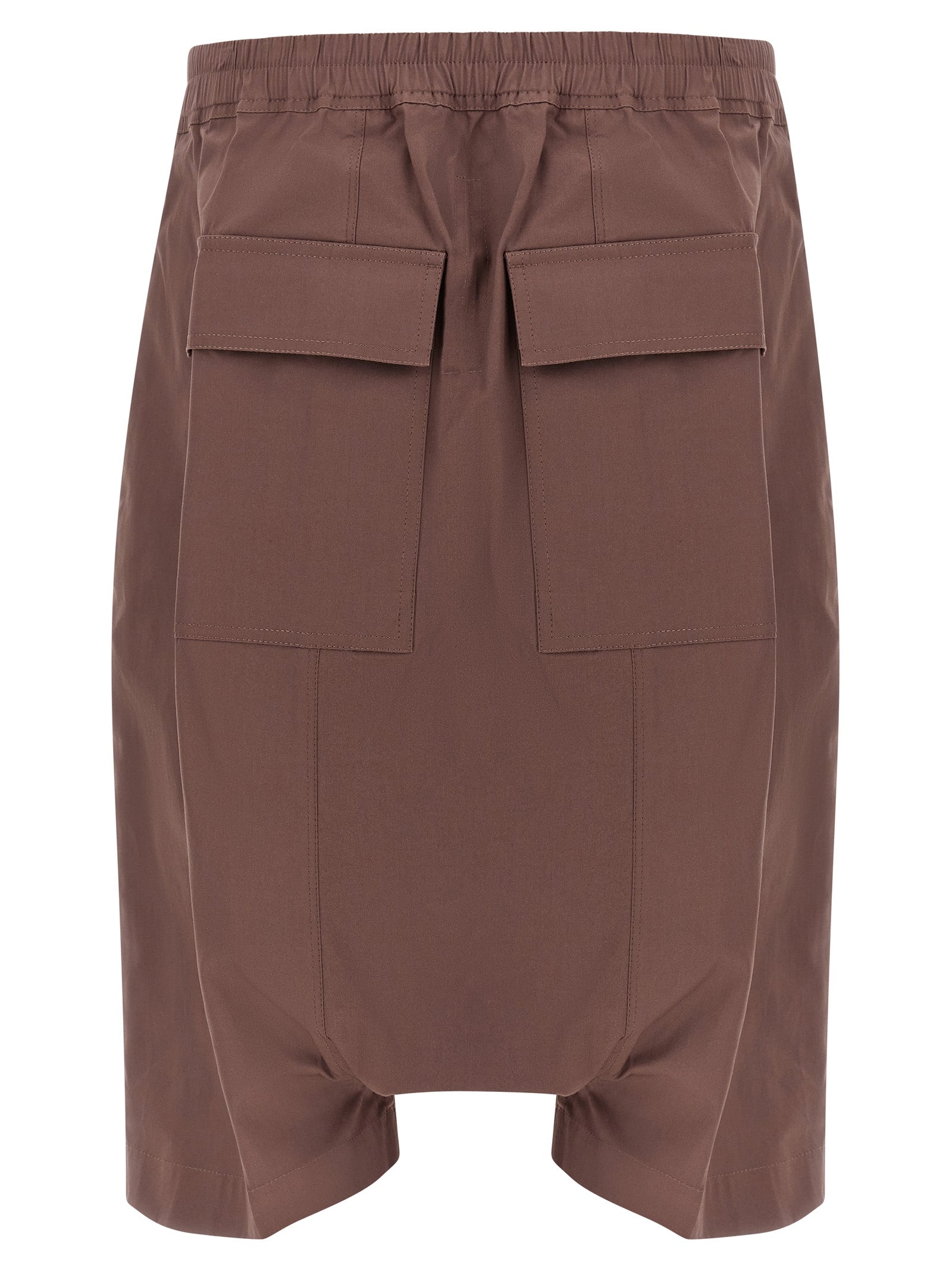 Rick Owens Braune Baumwoll-Bermudashorts