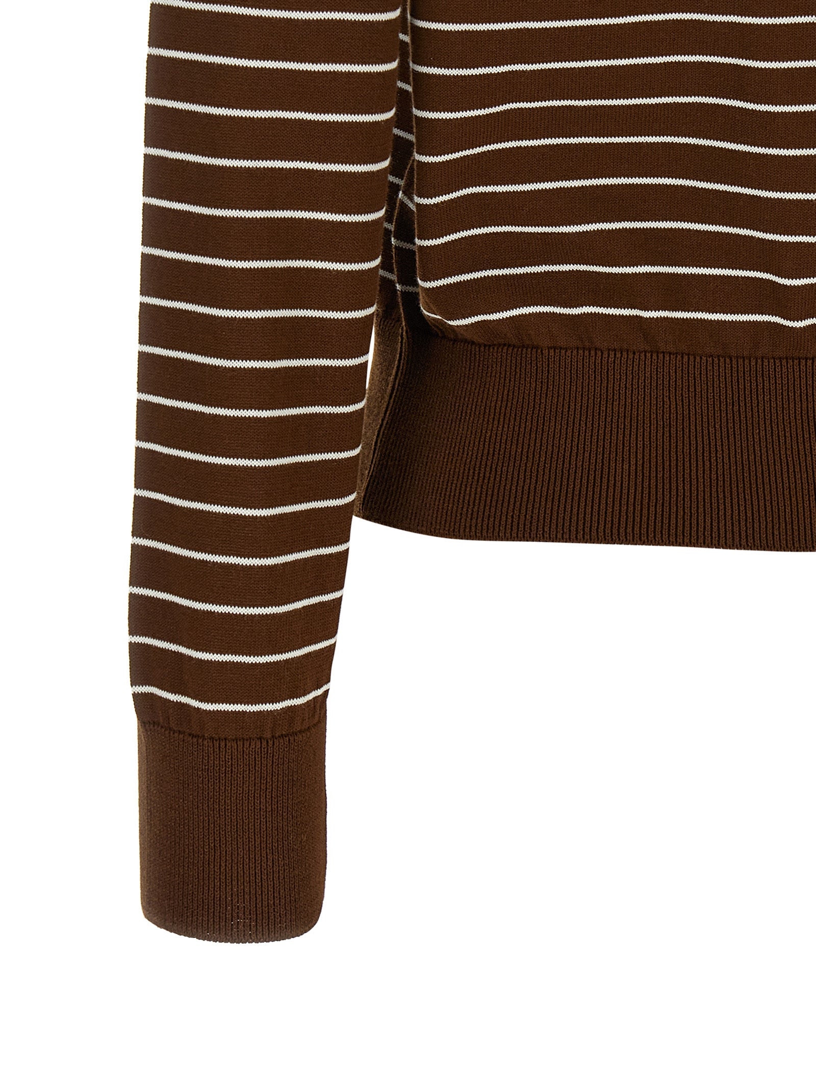 A.P.C. Brauner Baumwollcardigan