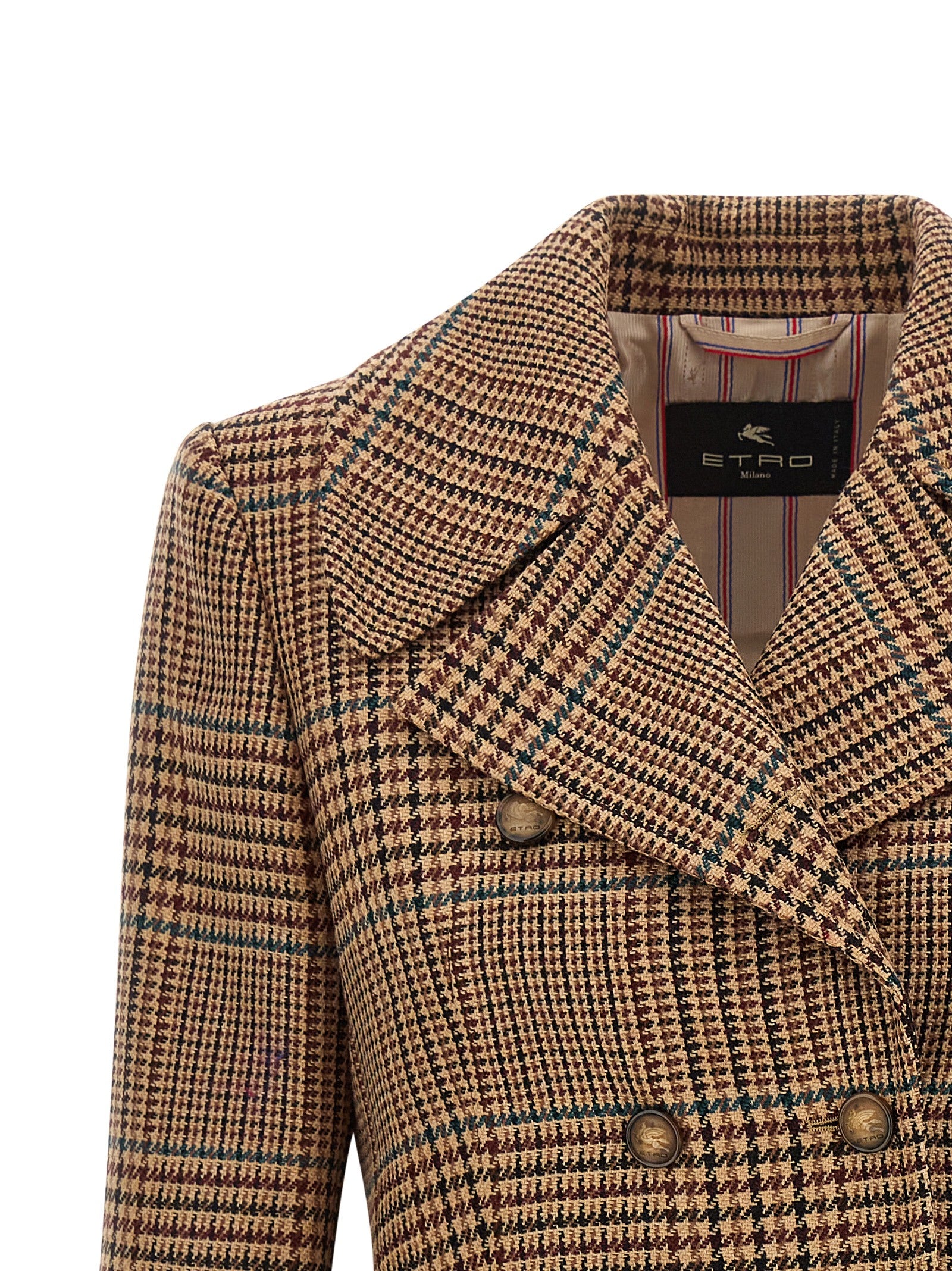 Etro Brauner Wollmantel