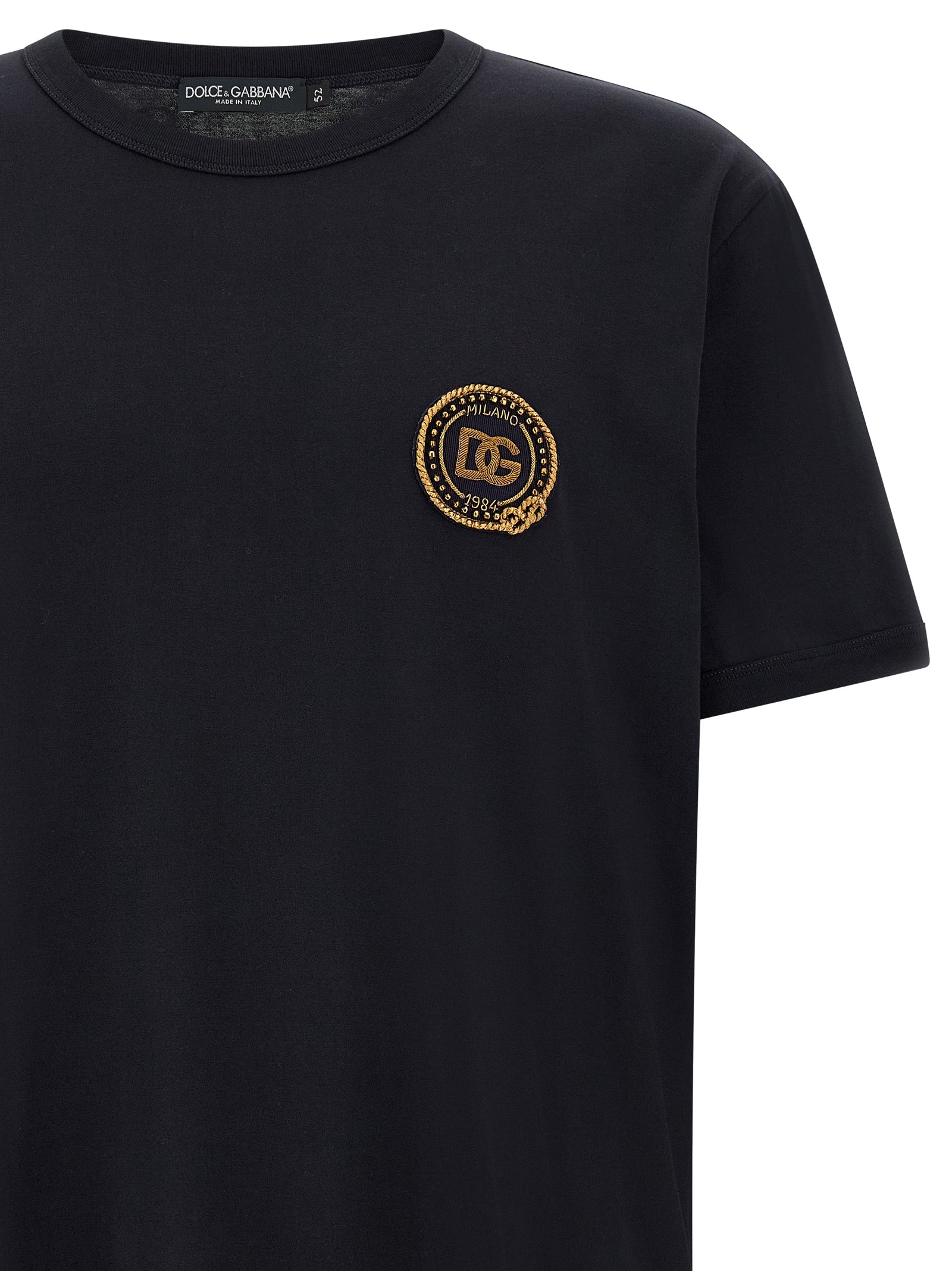Dolce & Gabbana Blaues Baumwoll-T-Shirt