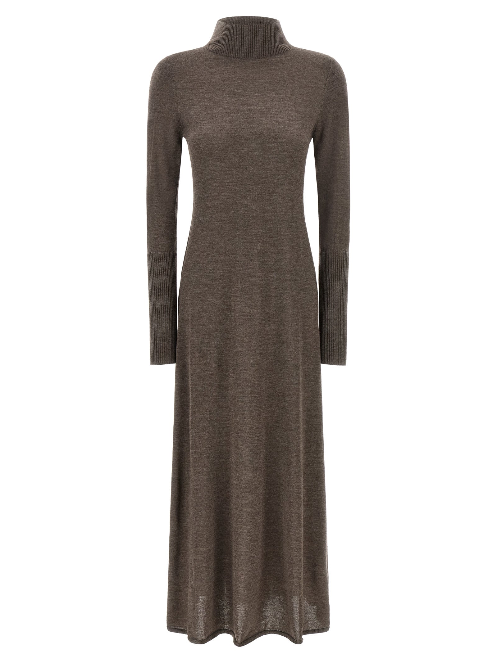 PINKO Langes Wollkleid in Beige