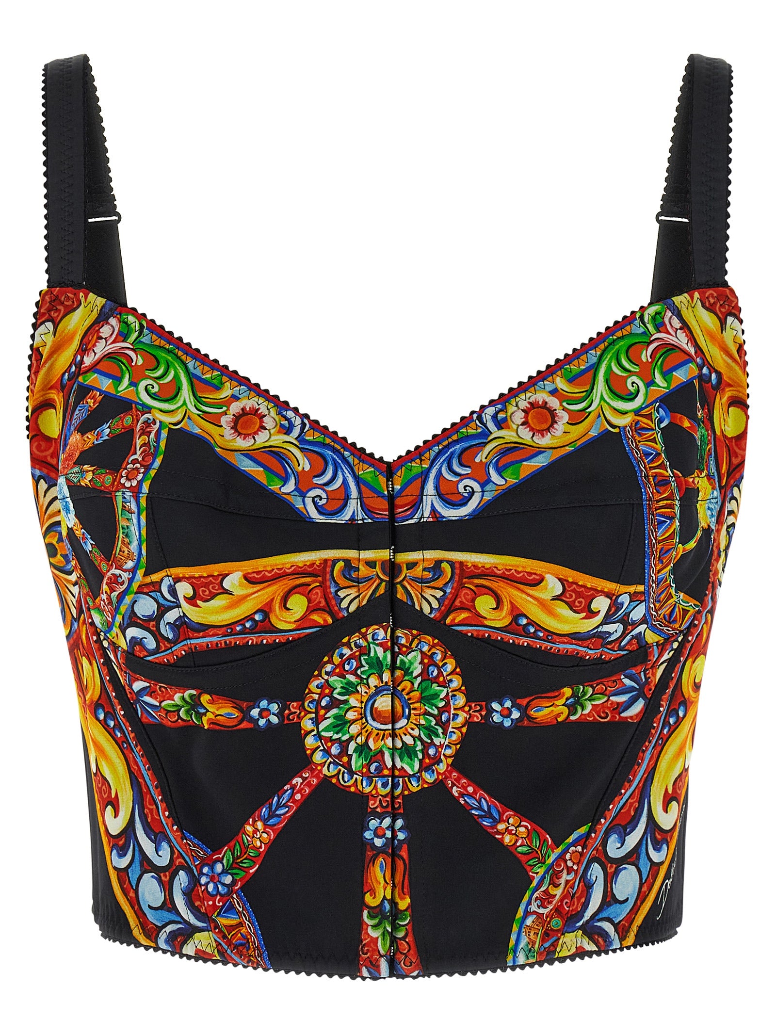 Dolce & Gabbana Mehrfarbige Seiden-Tanktops