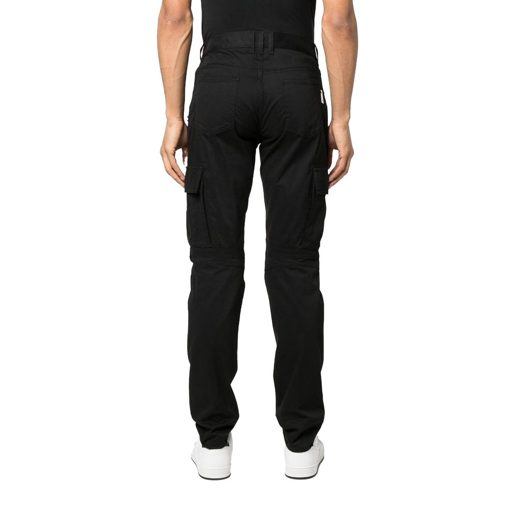 Balmain Schwarze Cargo-Hose aus Baumwolle