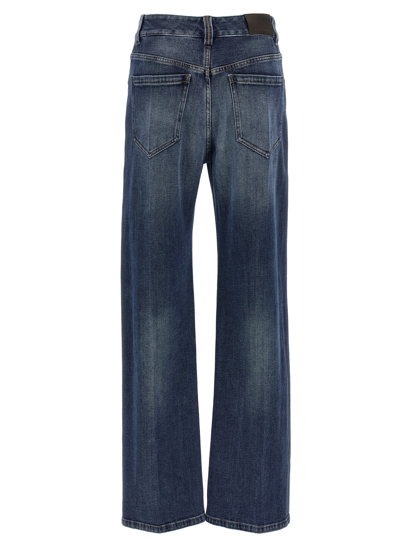 Brunello Cucinelli Blaue Baumwolljeans im Relaxed Fit