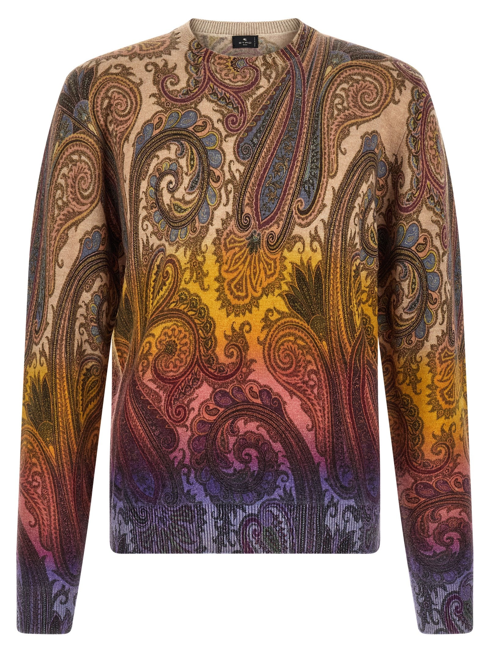 Etro Mehrfarbige Wollstrickjacke