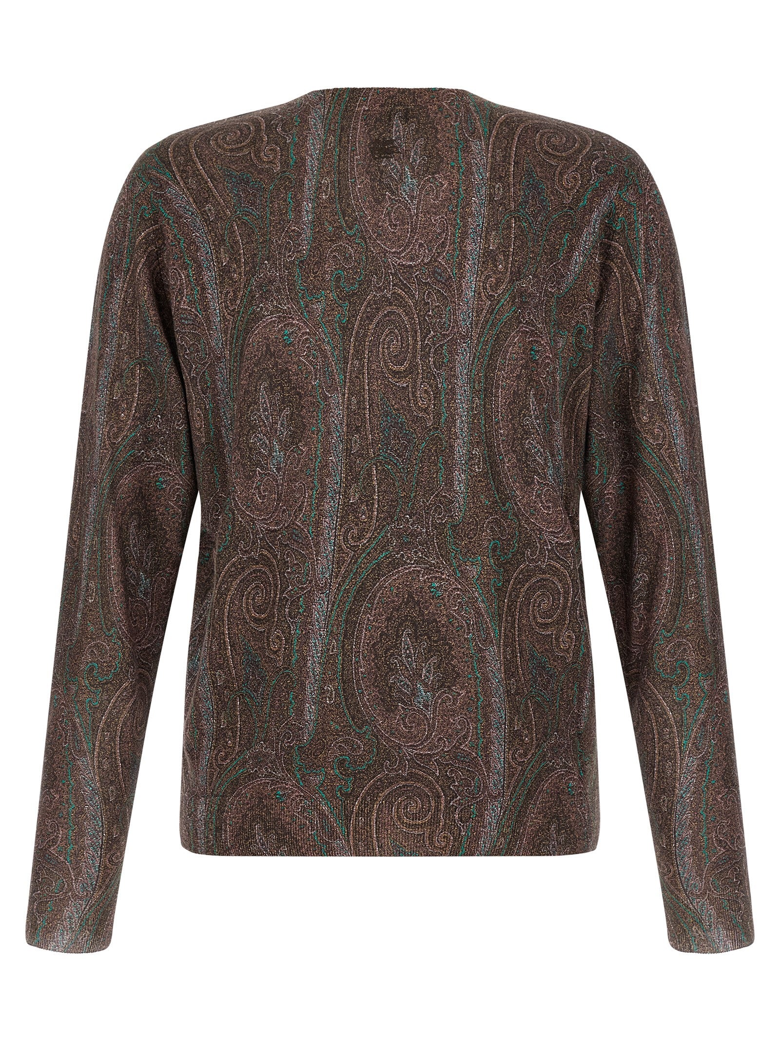 Etro Bordeaux-Seidenstrickjacke