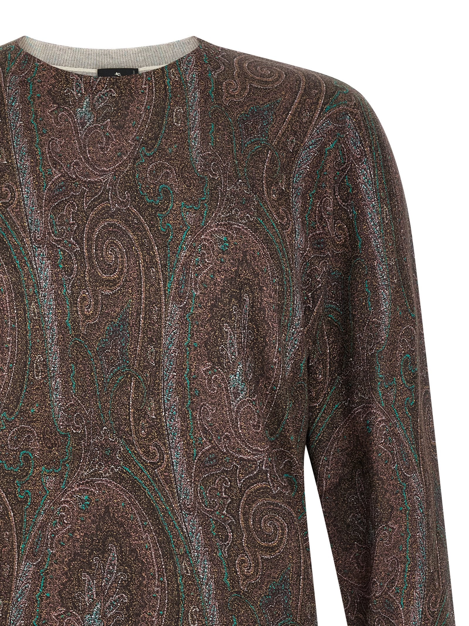 Etro Bordeaux-Seidenstrickjacke