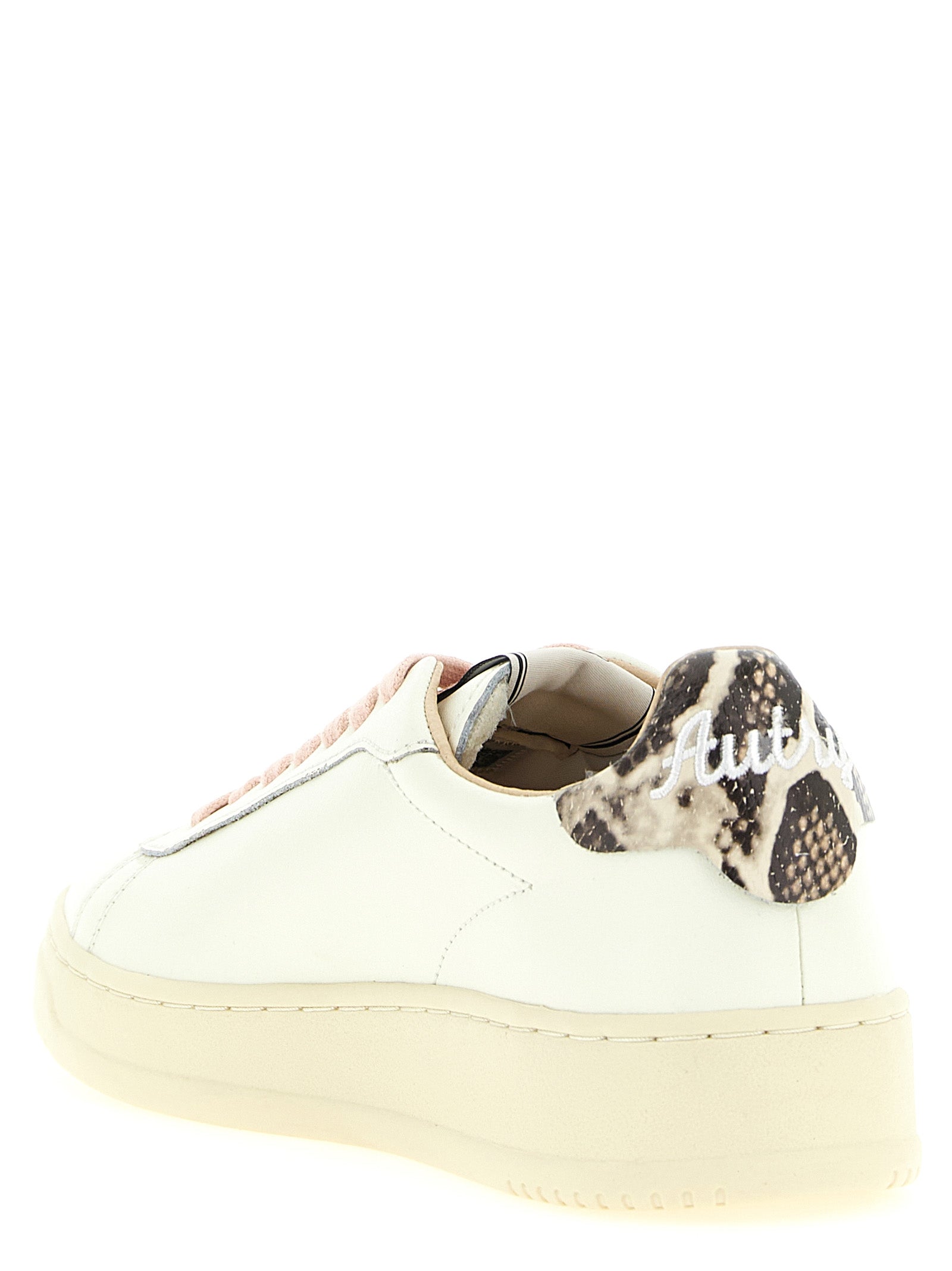 Autry Mehrfarbige Low-Top-Sneaker aus Rindsleder