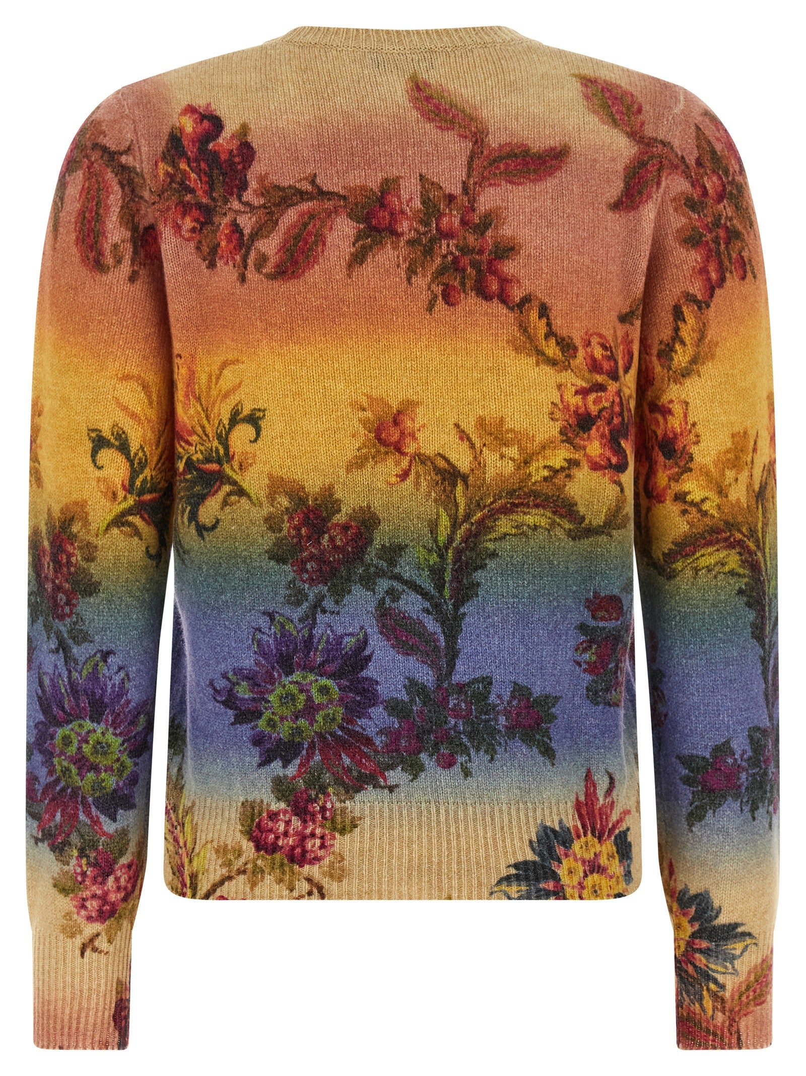 Etro Mehrfarbige Wollstrickjacke