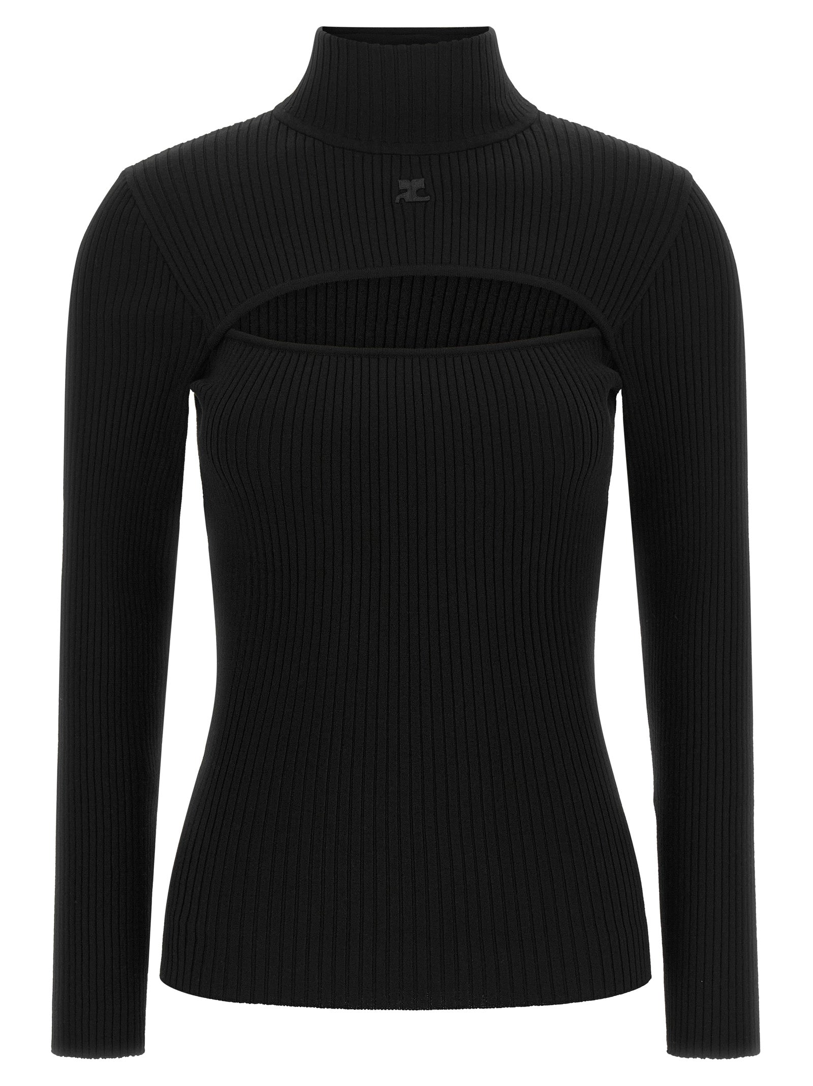 Courrèges Schwarzer Cardigan aus Viskose