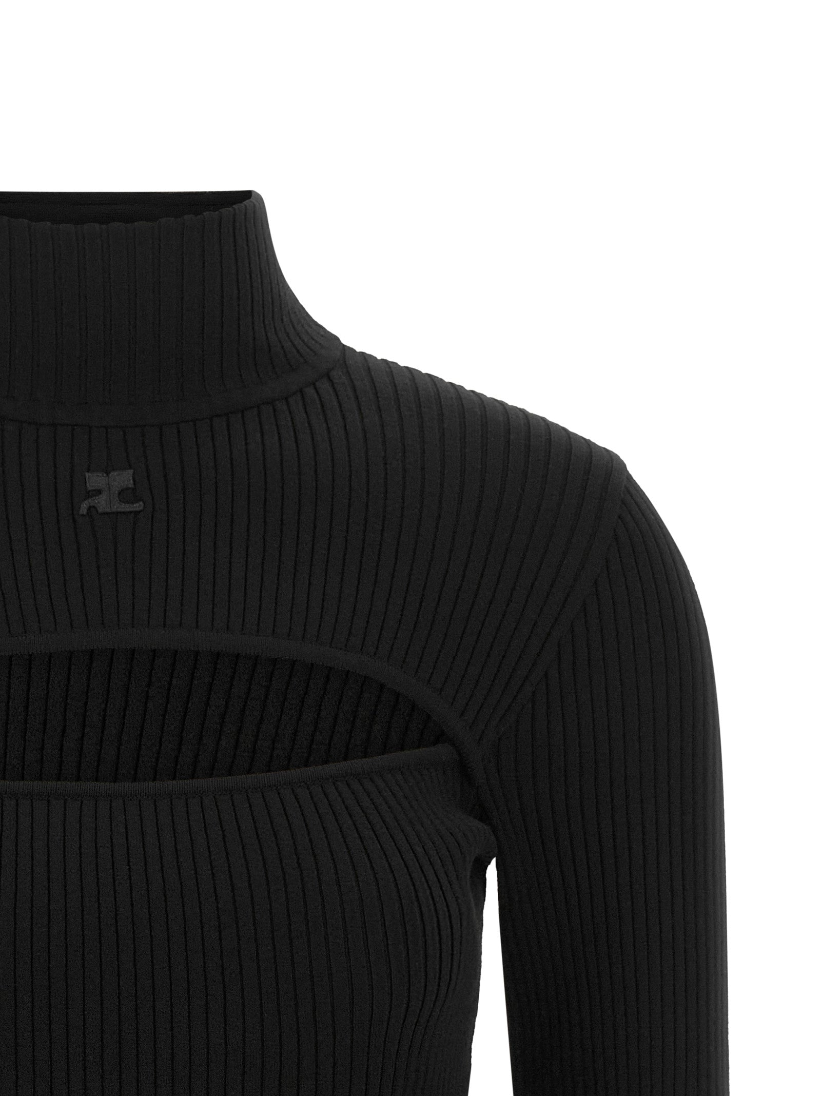 Courrèges Schwarzer Cardigan aus Viskose