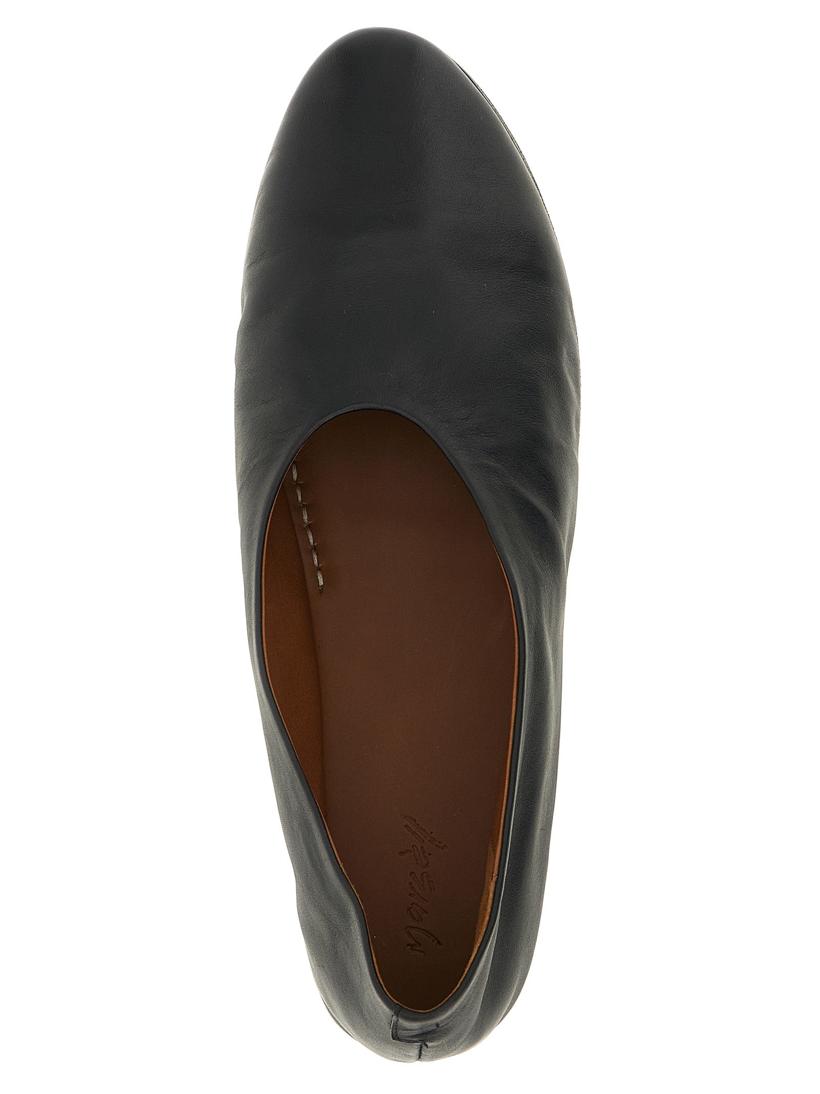 Marsell Schwarze Ballerinas aus Kalbsleder