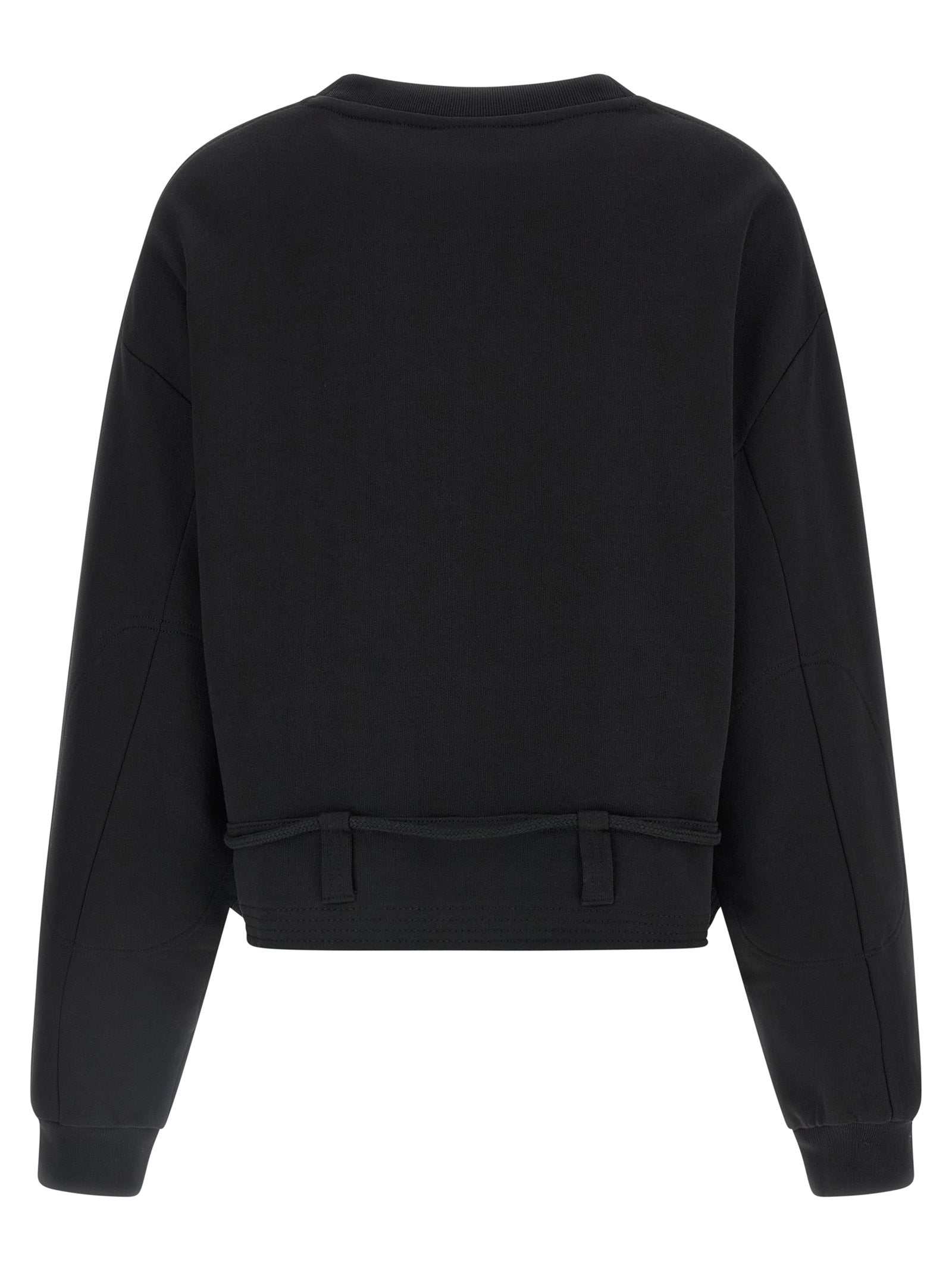 Dries Van Noten Schwarzer Baumwoll-Sweatshirt