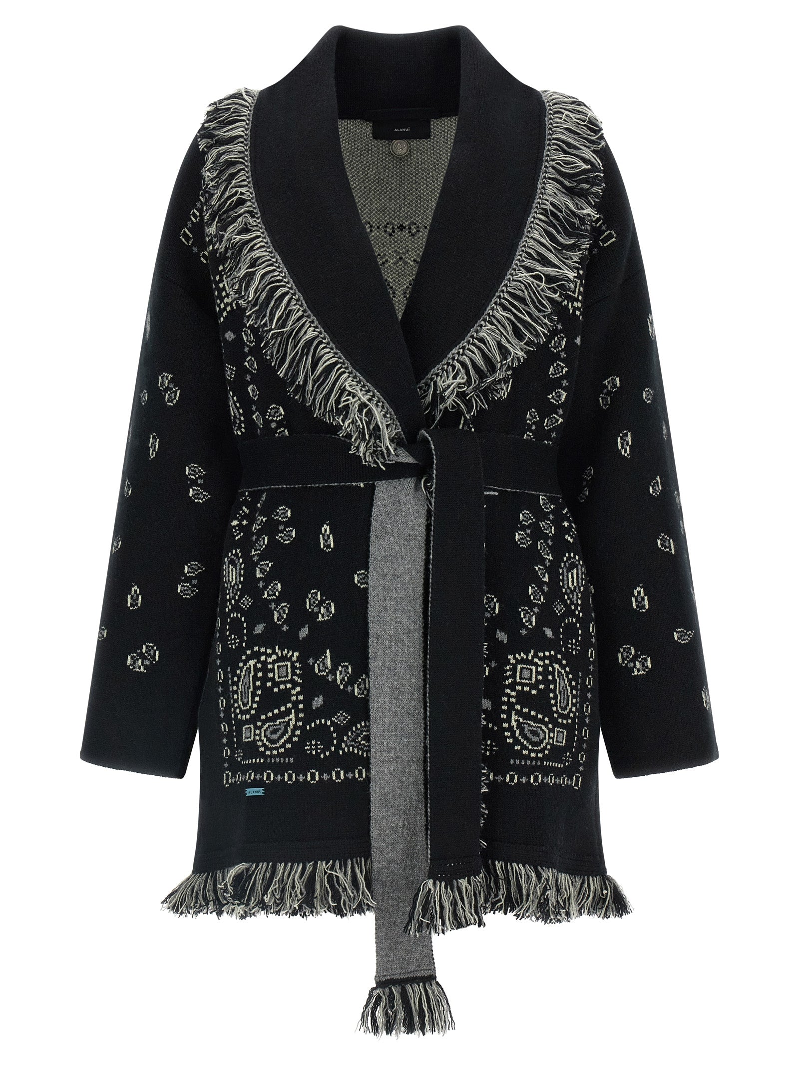 Alanui Schwarzer Kaschmir-Cardigan